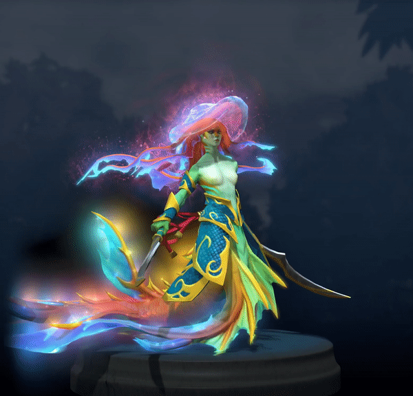 ArtStation - Dota 2 - Concept art of Immortal items for Aghanim's Labyrinth Battle Pass - Naga Siren