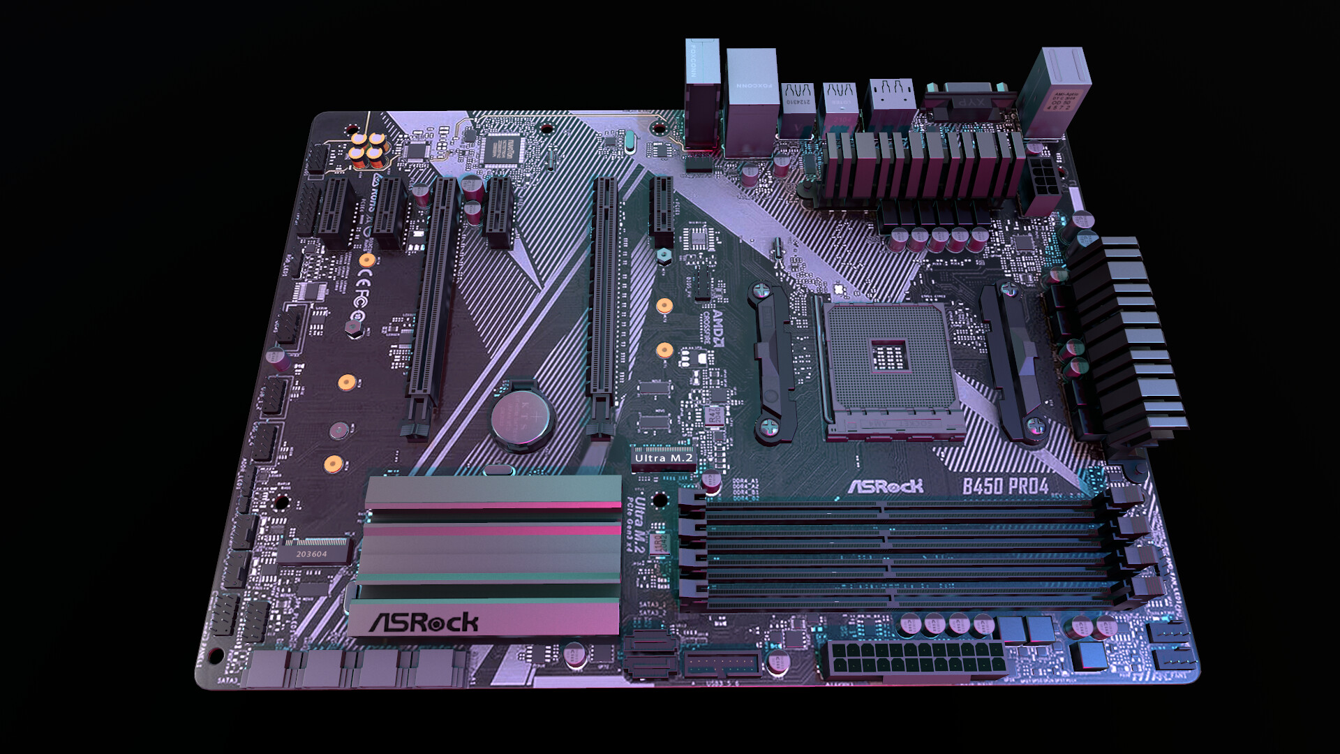 Asrock b450 pro4 atx outlet
