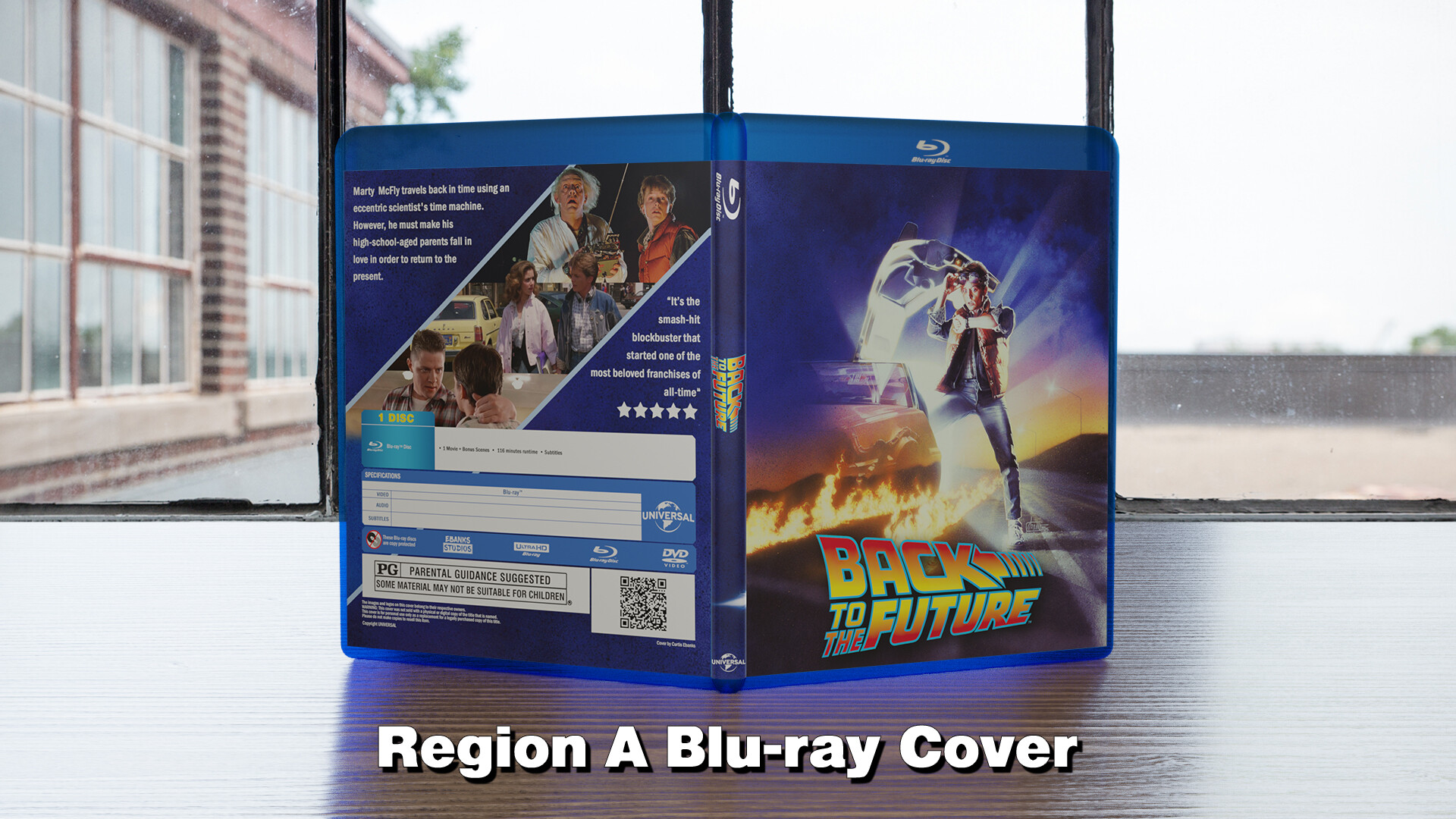 ArtStation - Back to the Future Custom Blu-ray Cover