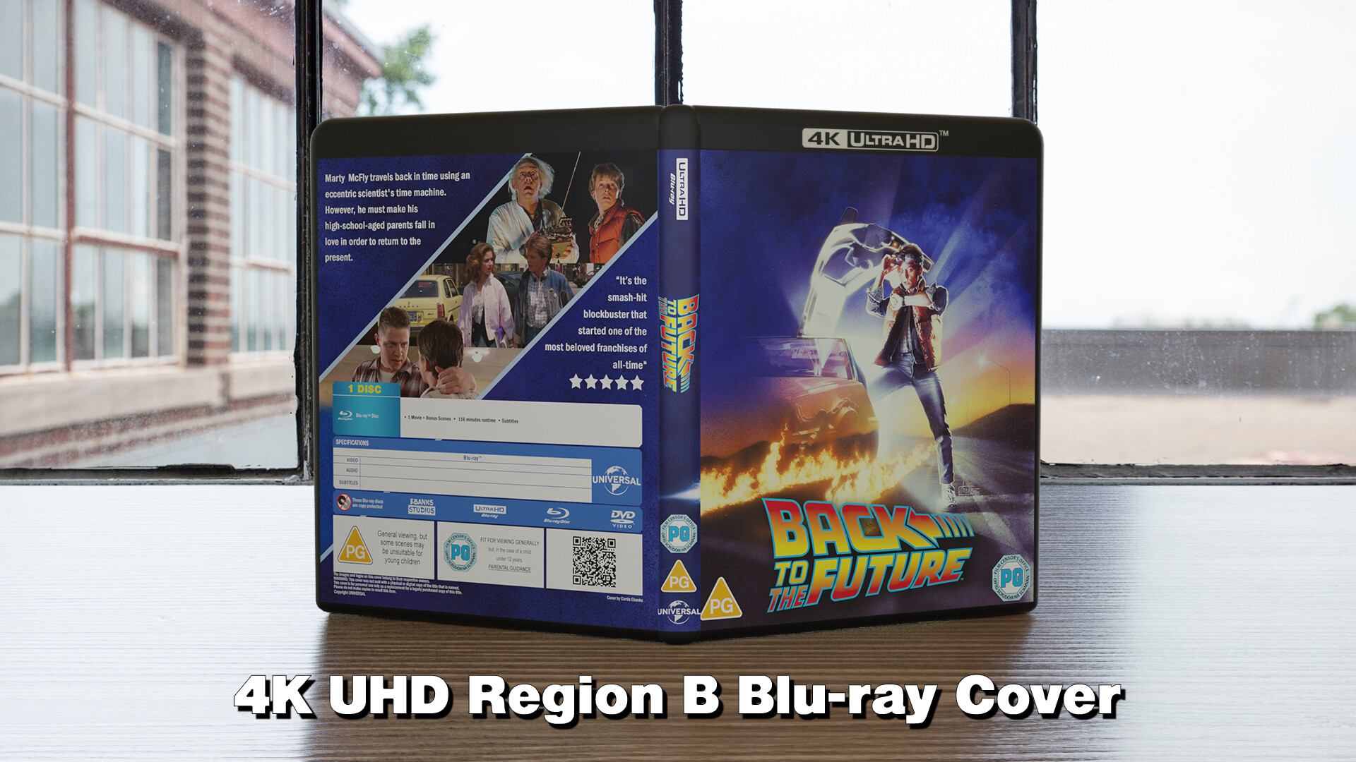 ArtStation - Back to the Future Custom Blu-ray Cover