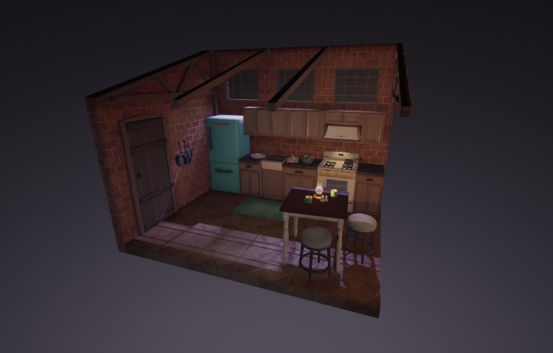 ArtStation Kitchen Diorama