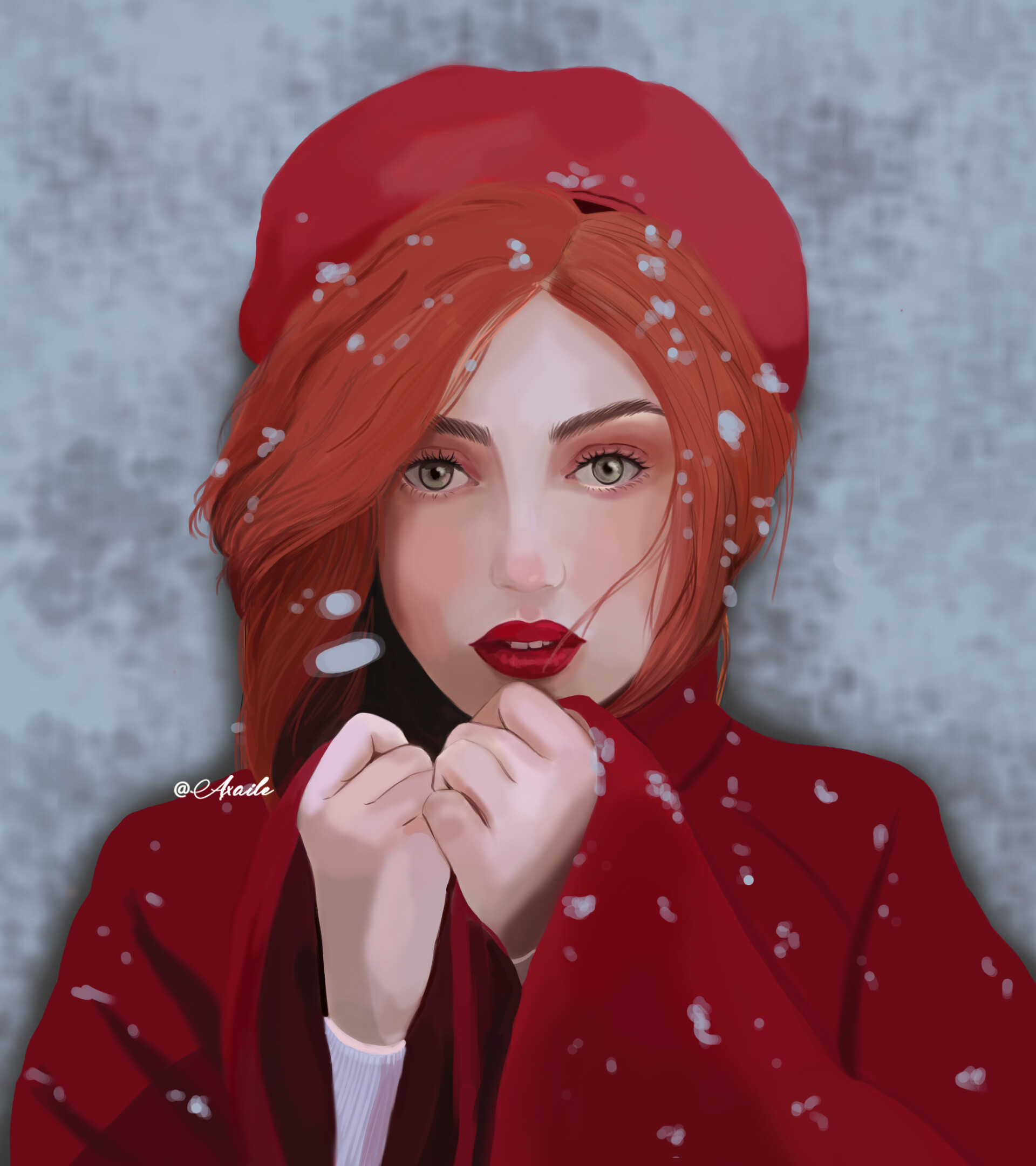 ArtStation Red Winter