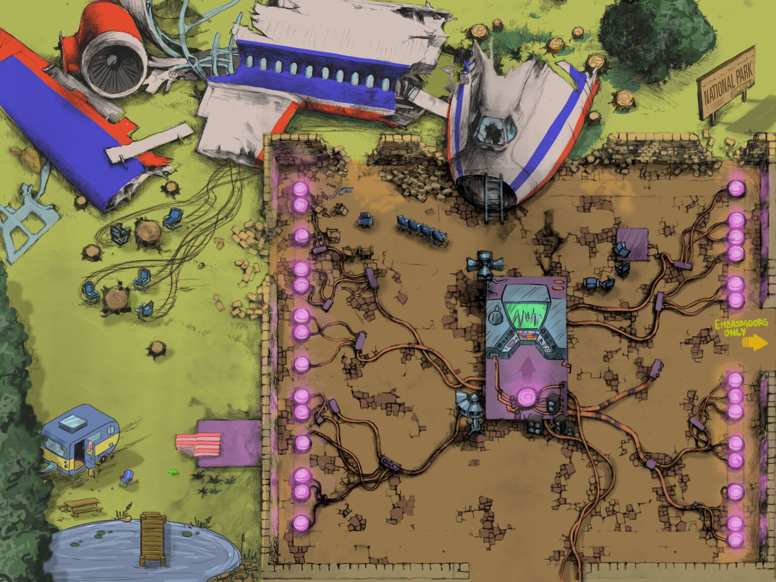 Game Map - Plane crash