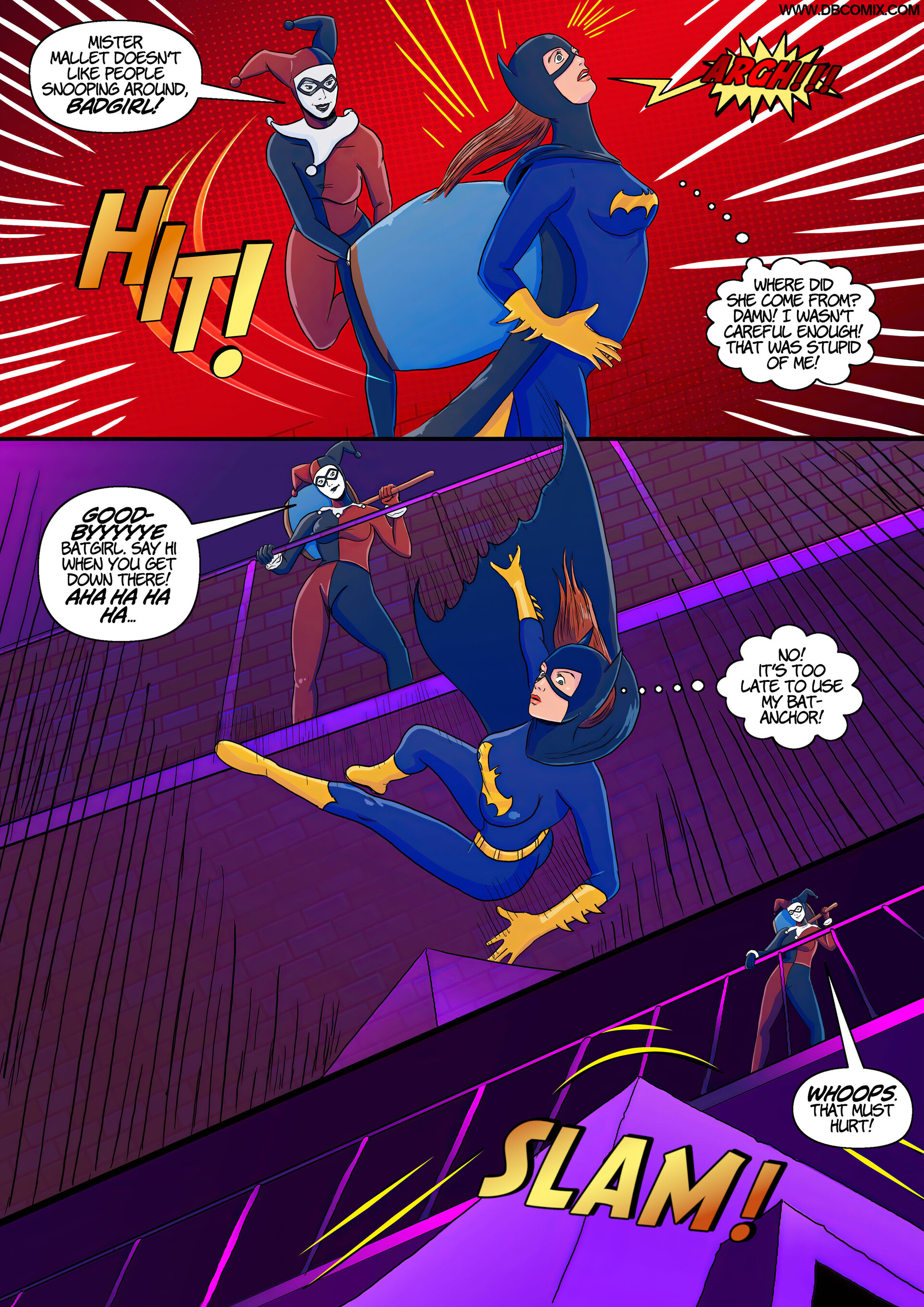 ArtStation - Batgirl vs Harley Quinn