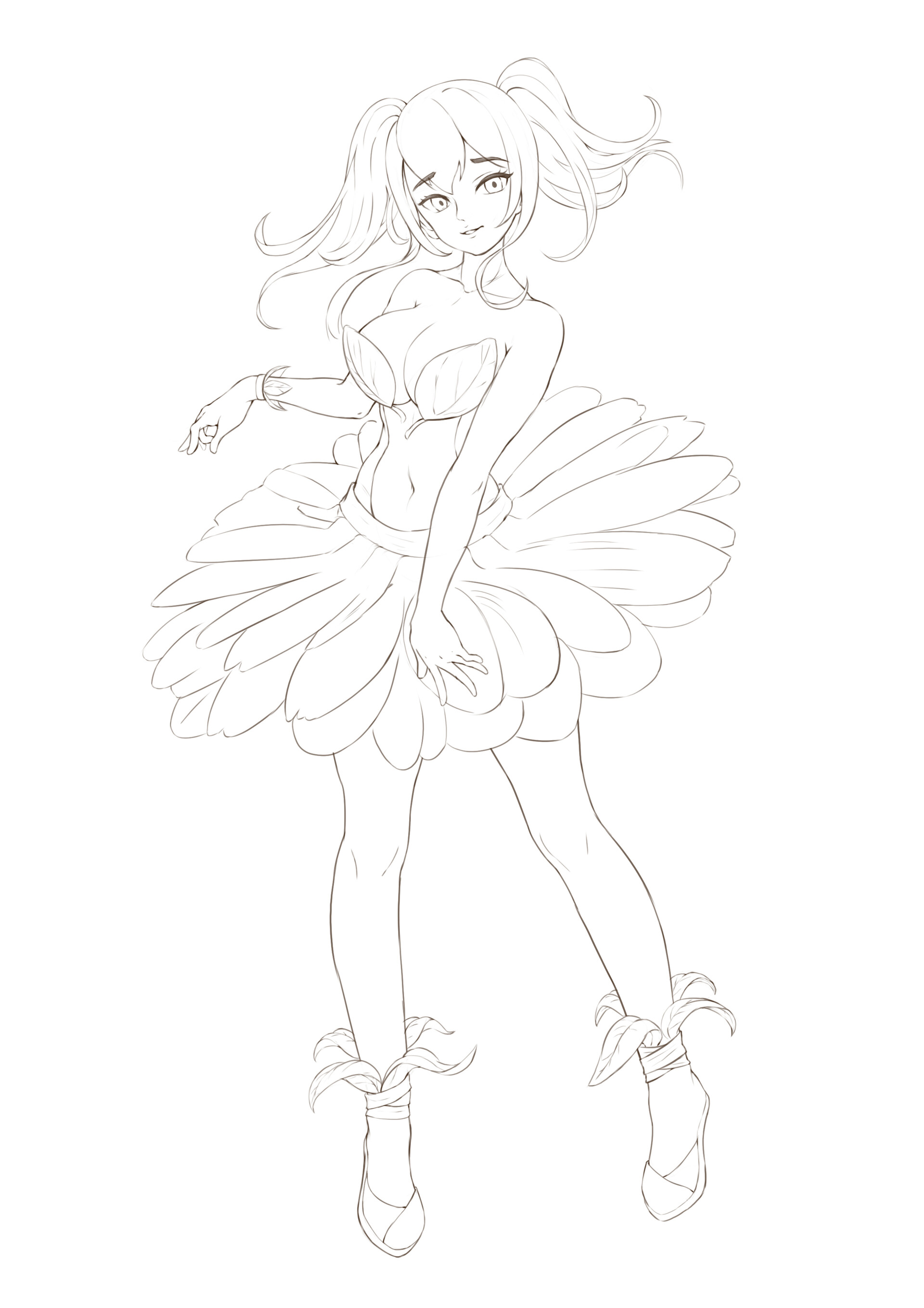 ArtStation Flower dress Girl