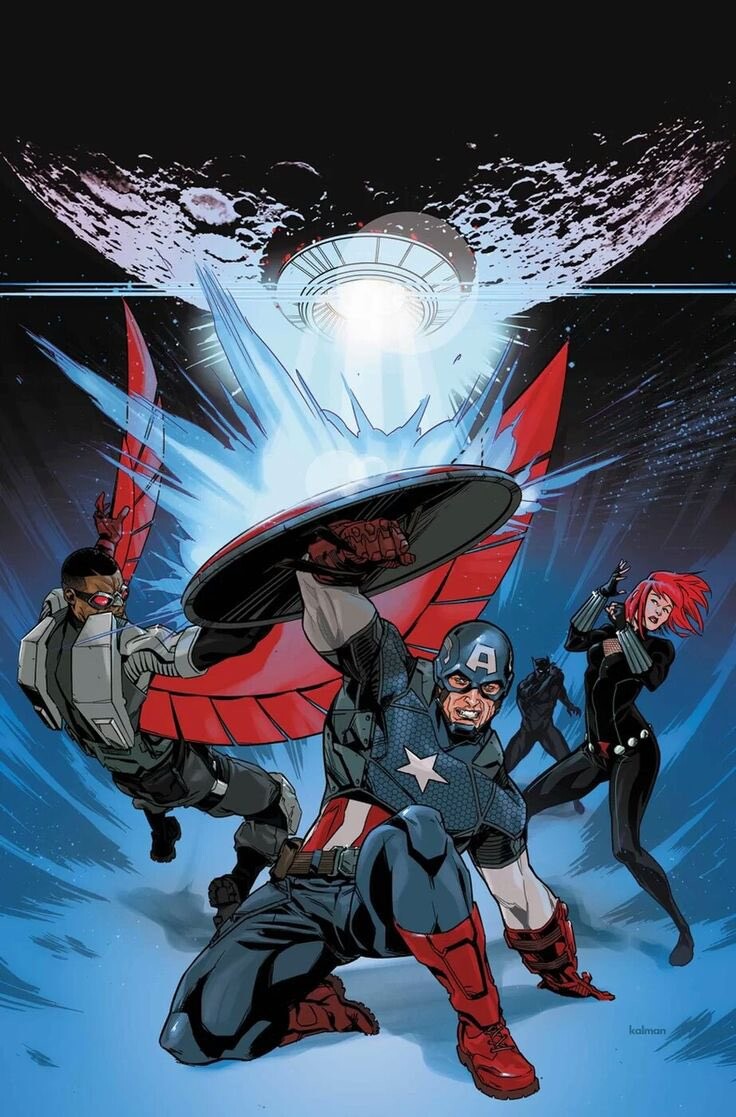 Cover art for an Avengers one shot. I gave the editor the choice of two color schemes and this is the one they picked.