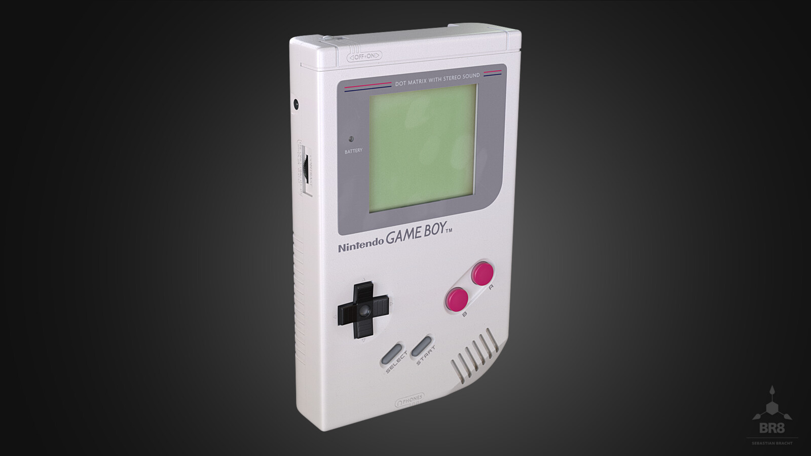 Nintendo Game Boy | 3/4 View | 1920x1080