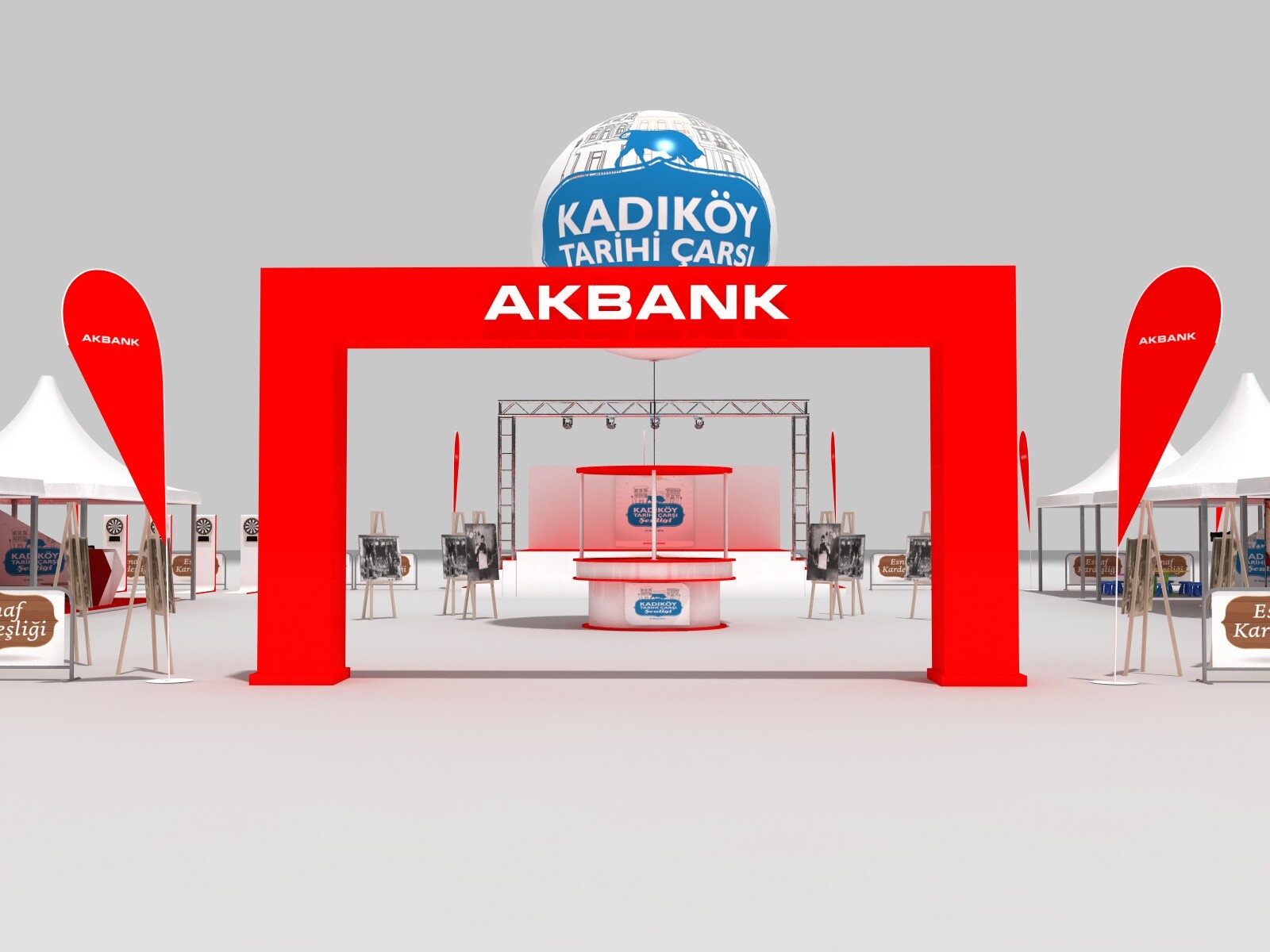 ArtStation Event design for Akbank.
