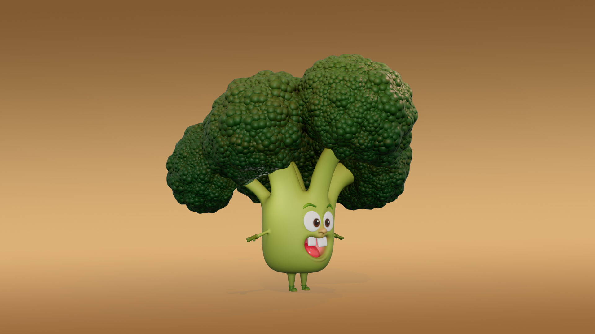 ArtStation - Cartoon broccoli