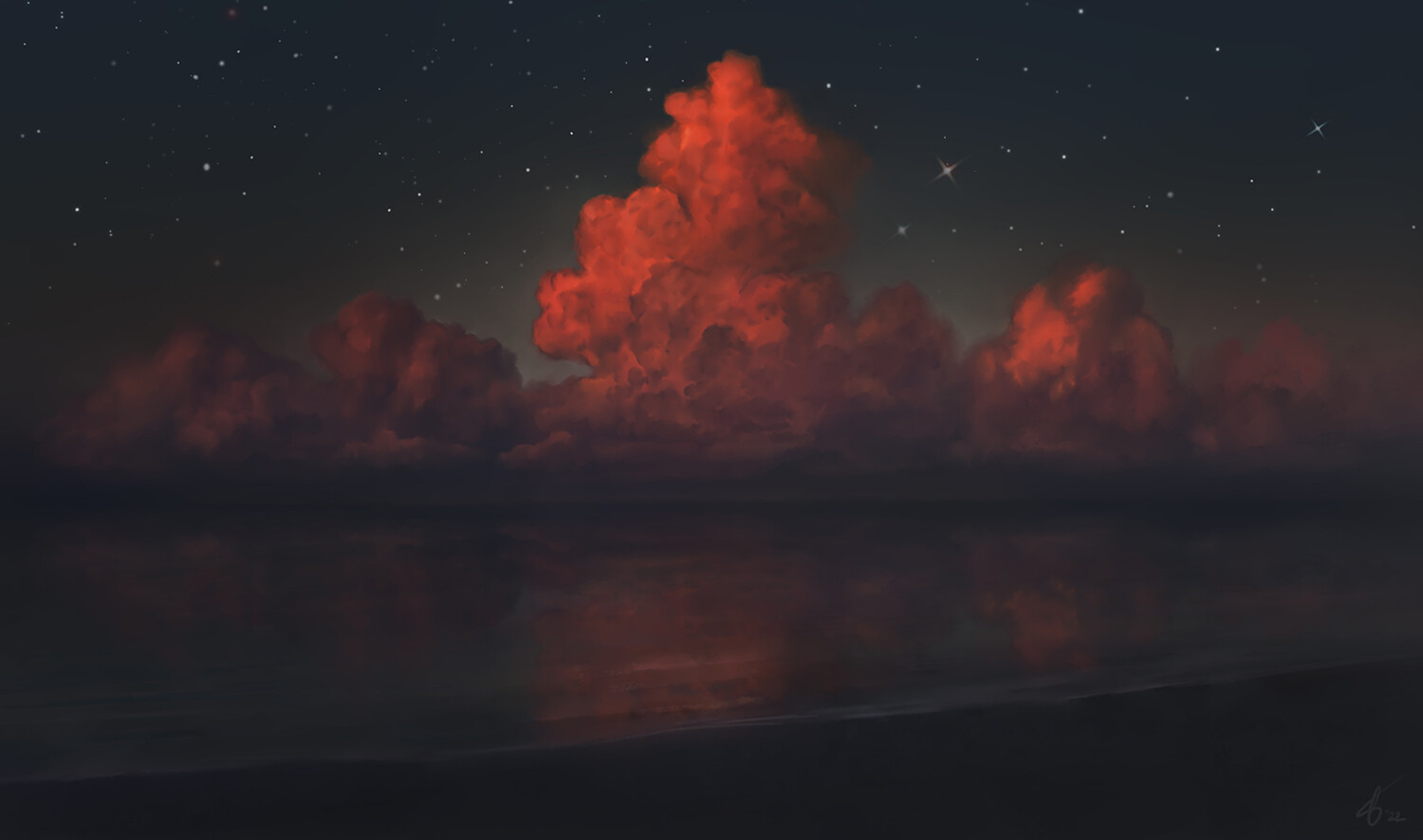 ArtStation - Red Clouds