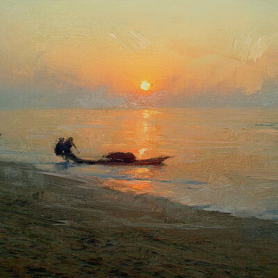Greg rutkowski sunset study 1600