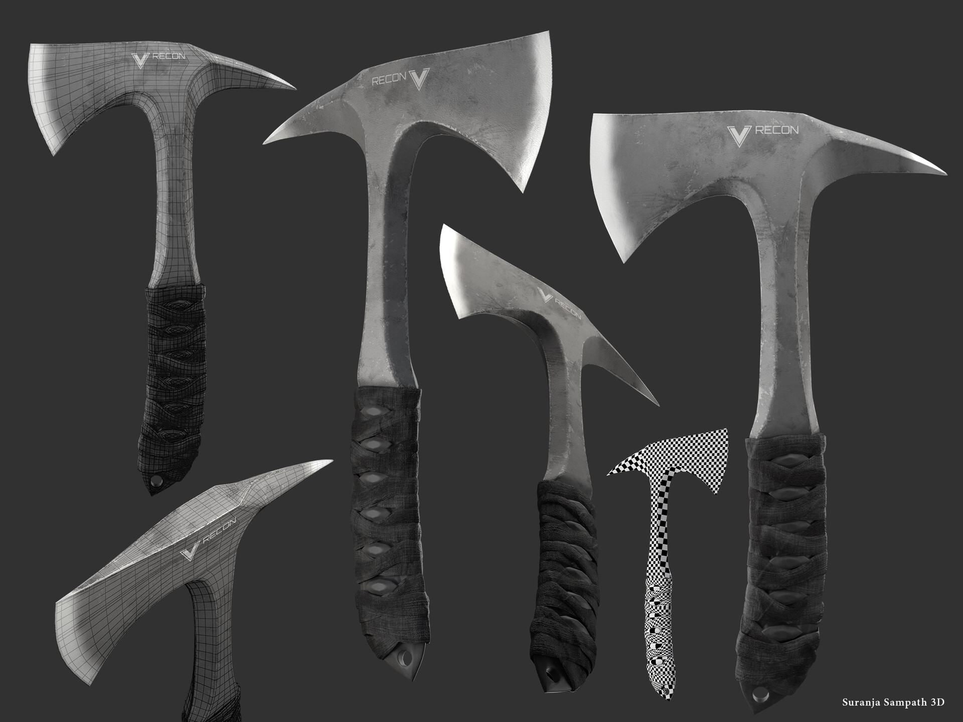 ArtStation Camp Axe 3D model
