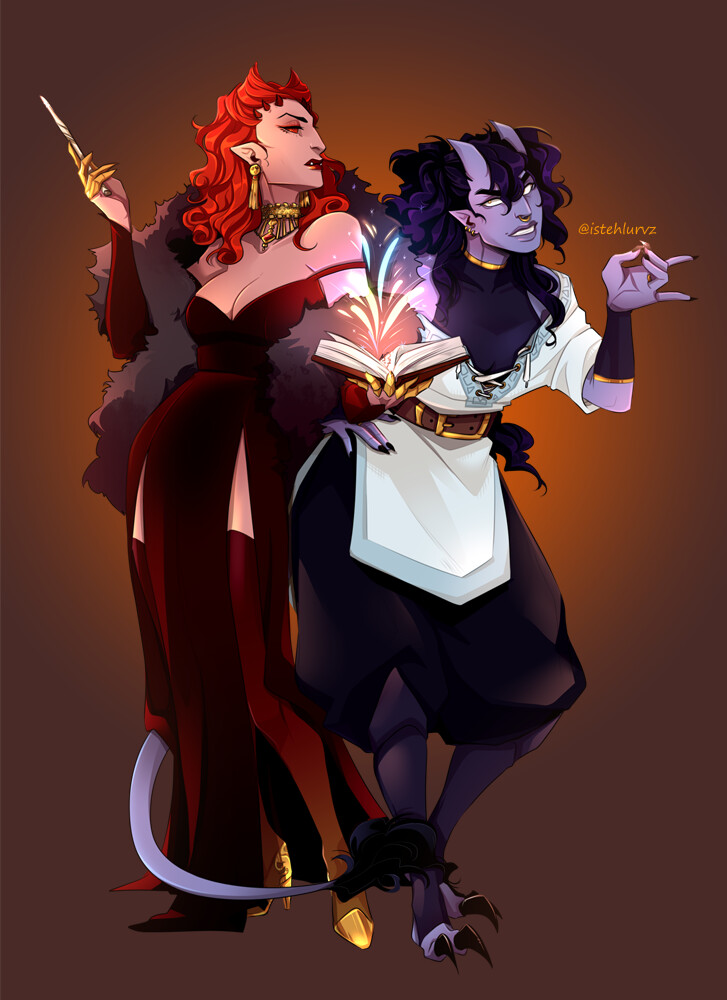 My two Wizards, Zaphia and Kal