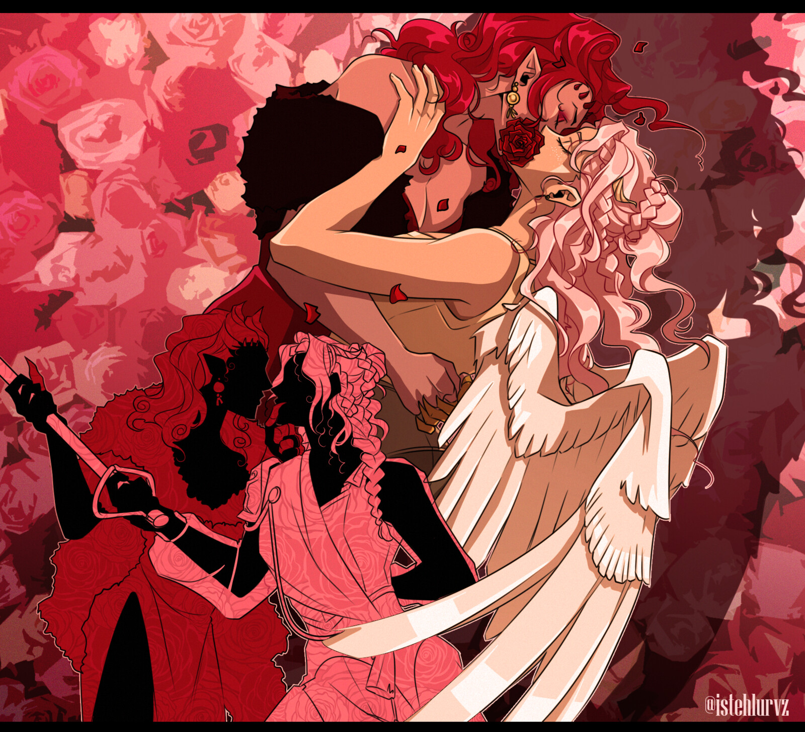 Zaphia and Cassie in the style of Utena &lt;3