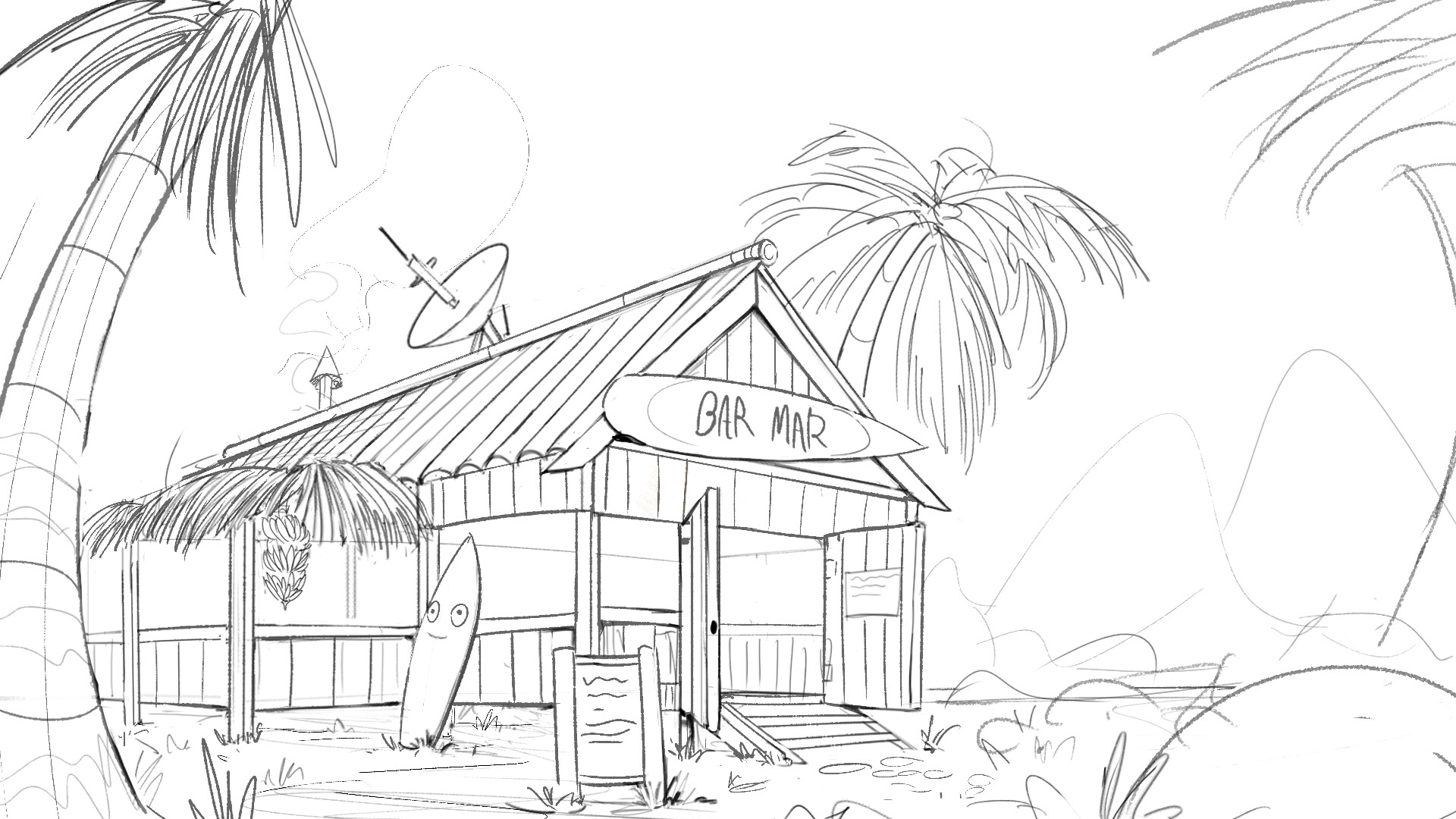 Artstation House Bar On The Beach