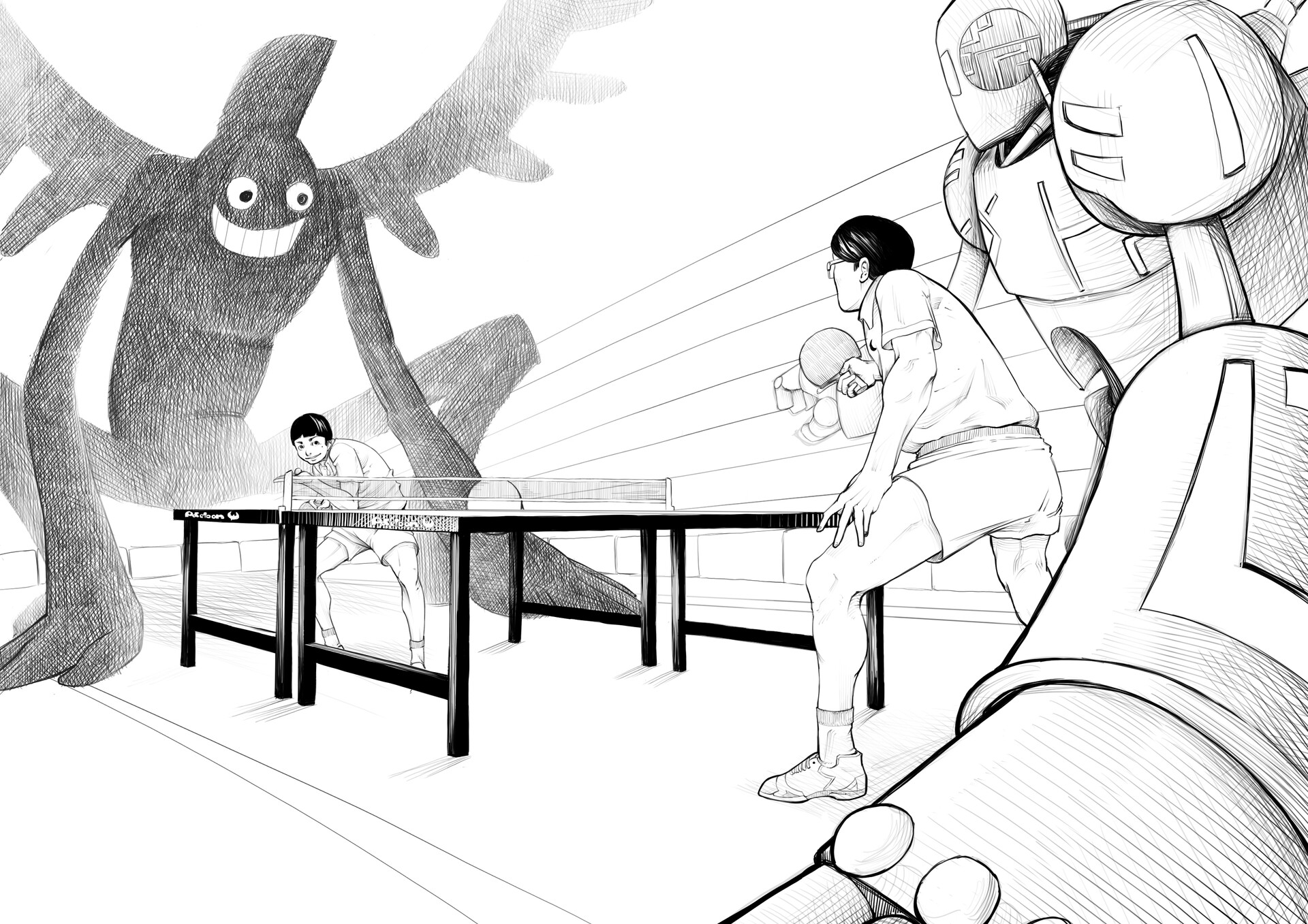 nombre de la marca Más grande Comida ArtStation - Ping Pong The Animation: Hero Vs Robot