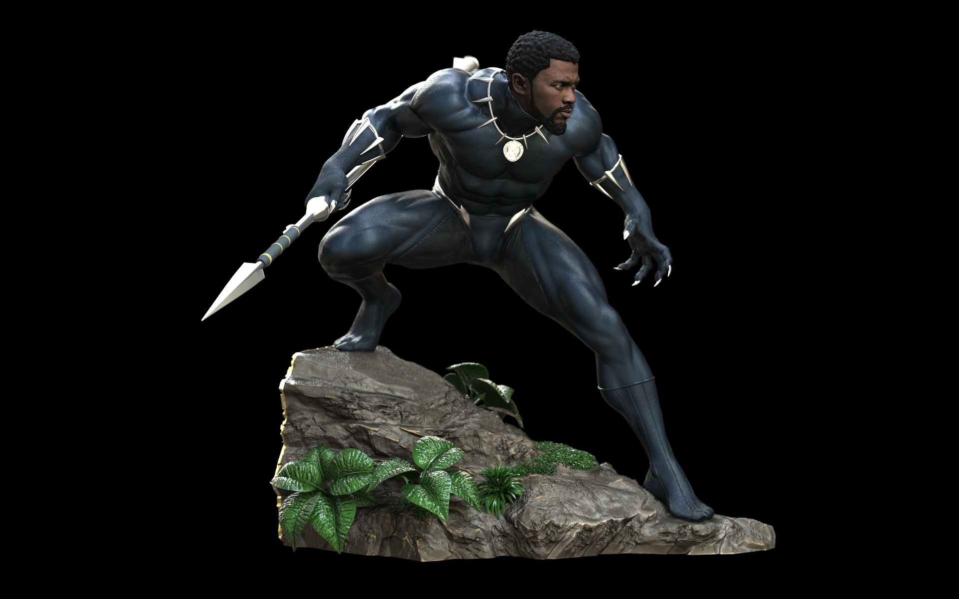 ArtStation - Black Panther statue, Chadwick Boseman ArtStation - Black Panther statue, Chadwick Boseman