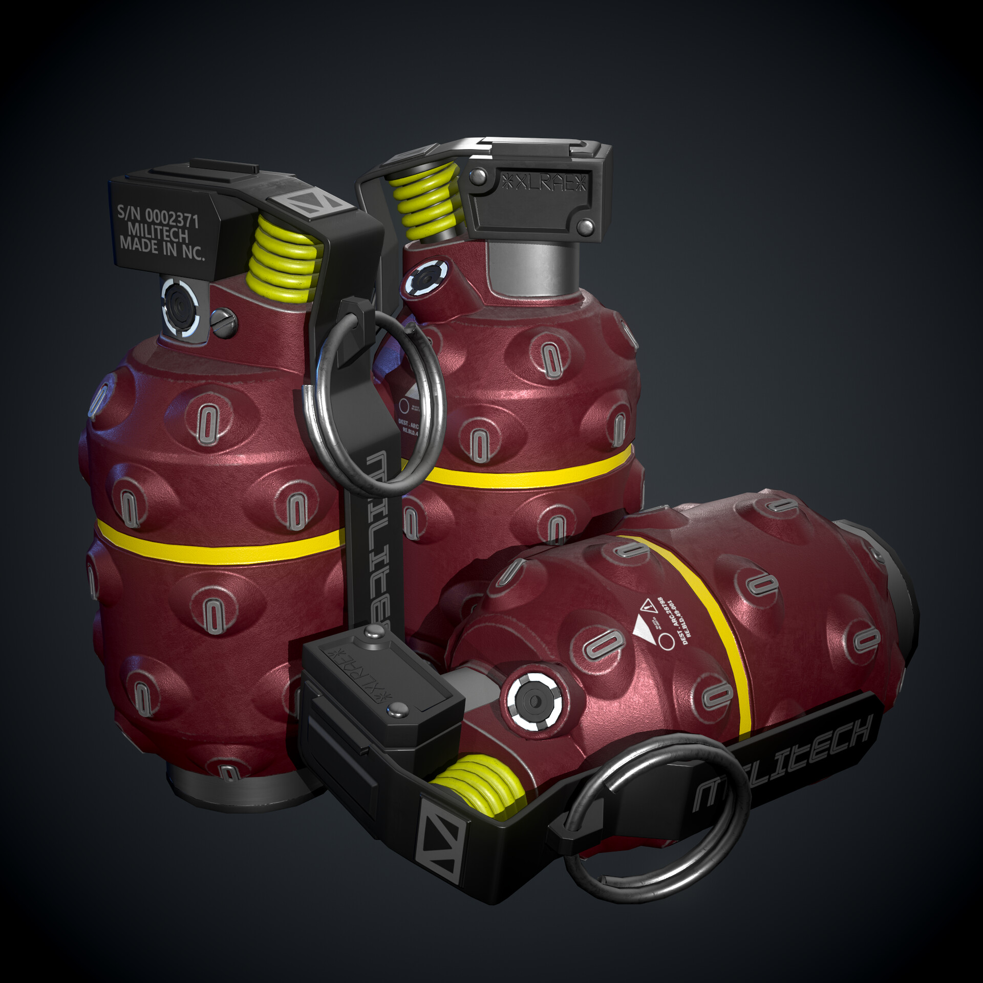 ArtStation Sci Fi Grenade [ Cyberpunk 2077 ]