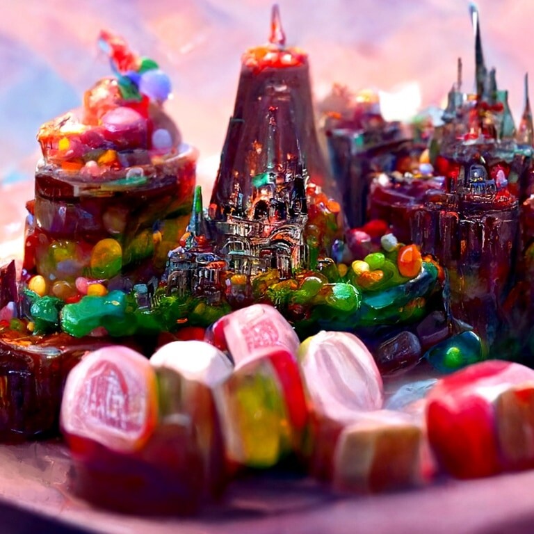 ArtStation Candy Kingdom Cityscape