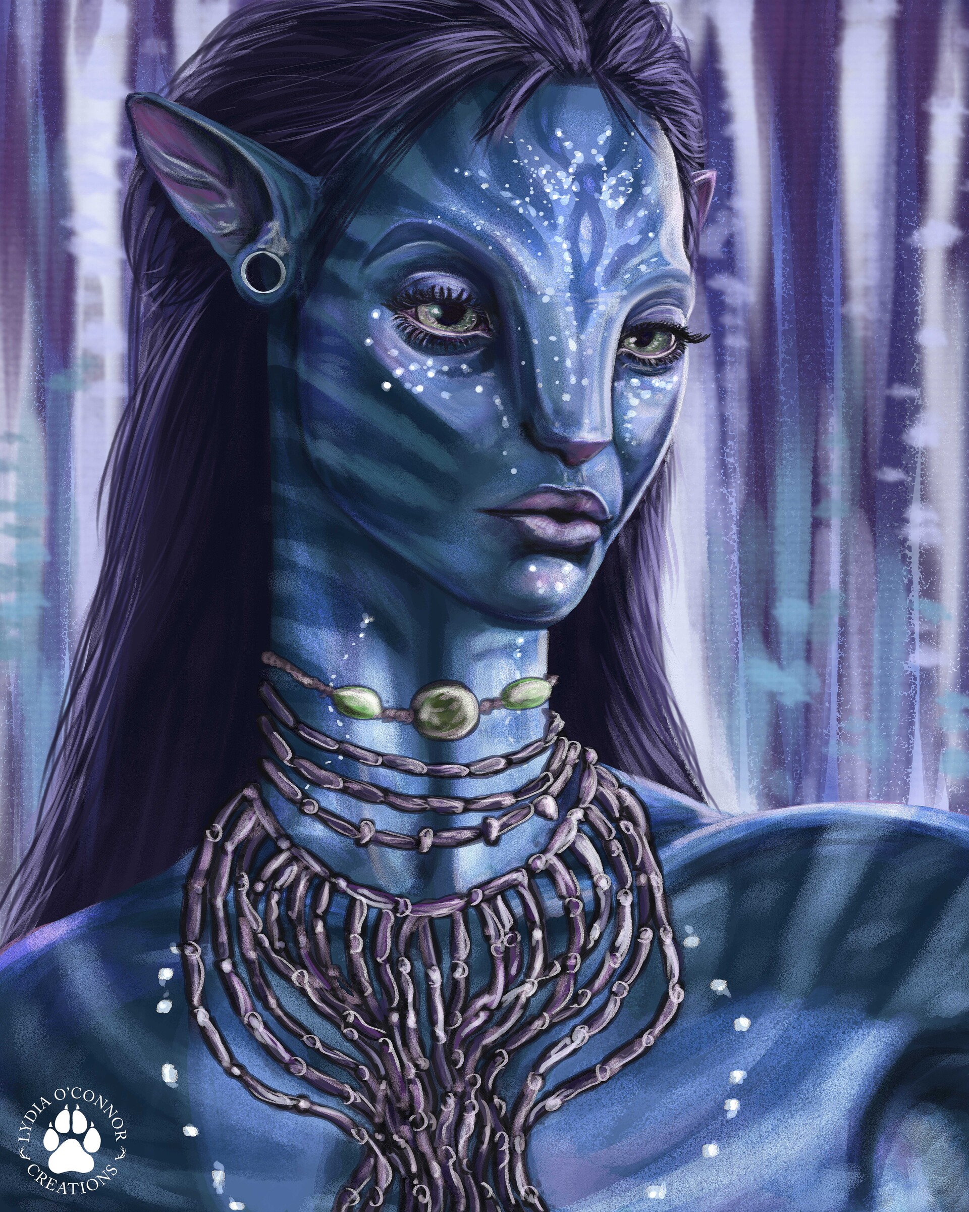 Avatar 14. Аватар Нейтири. Картина на аватар. Живопись аватар. Картина по номерам аватар.