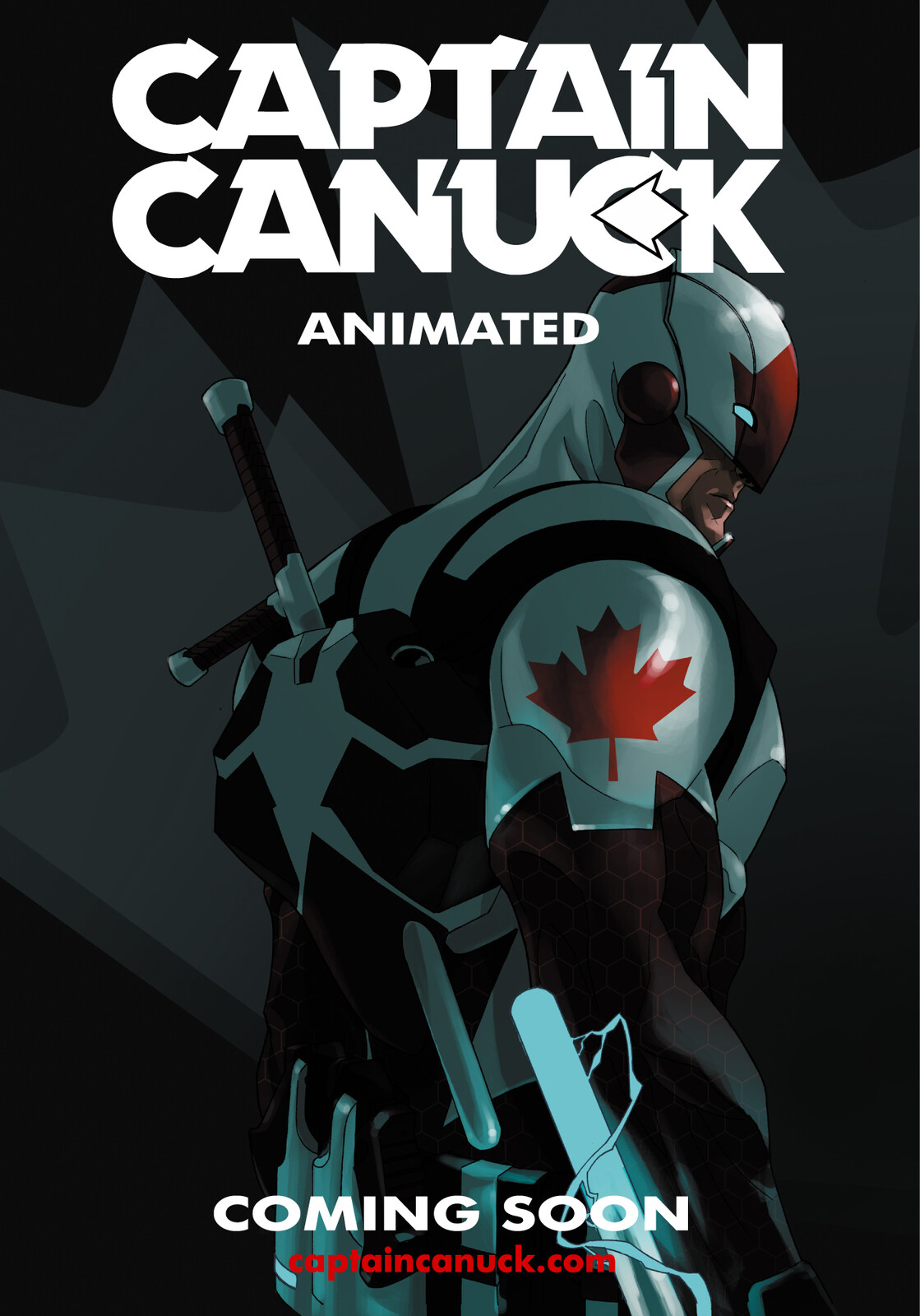 The teaser poster for the animated shorts, which started the whole thing. This was the original color scheme, it was brightened for the issue cover above.