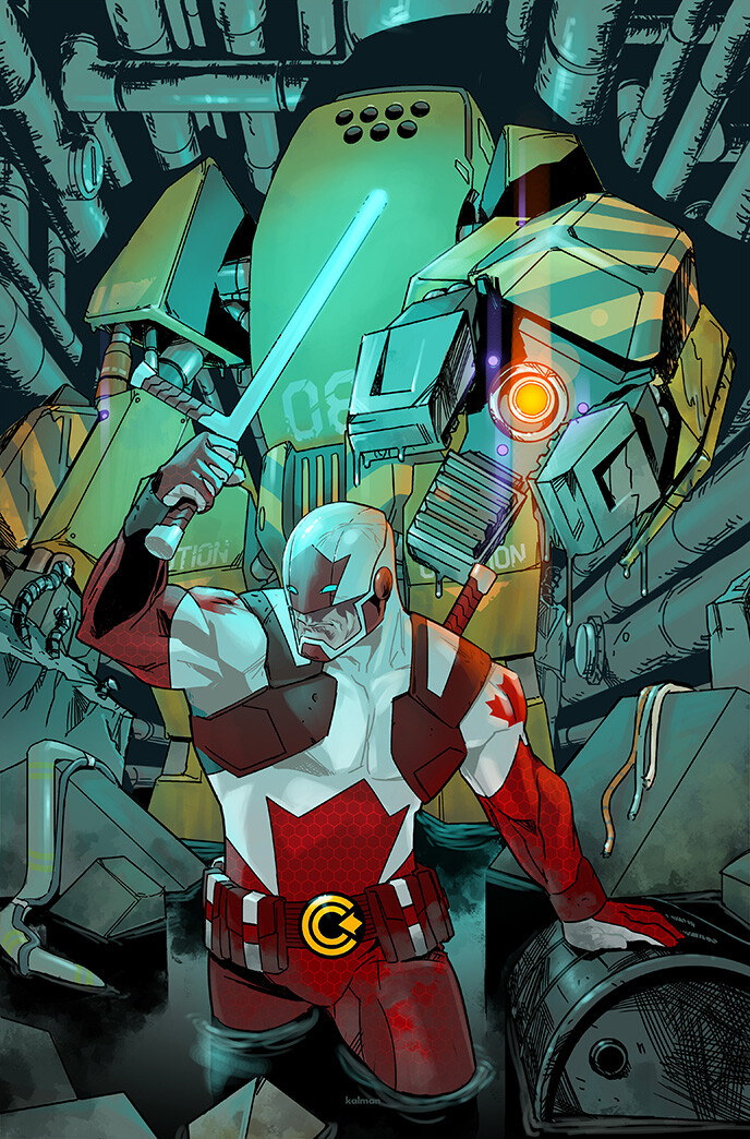 Cover art for Captain Canuck issue 2