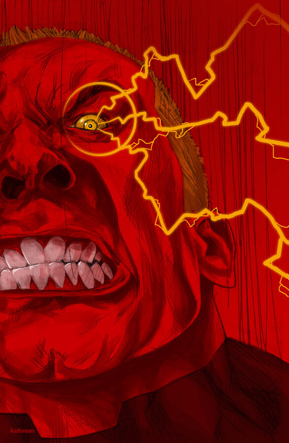 Cover art for Irredeemable issue 35 --RAAAAAAAGE!!!