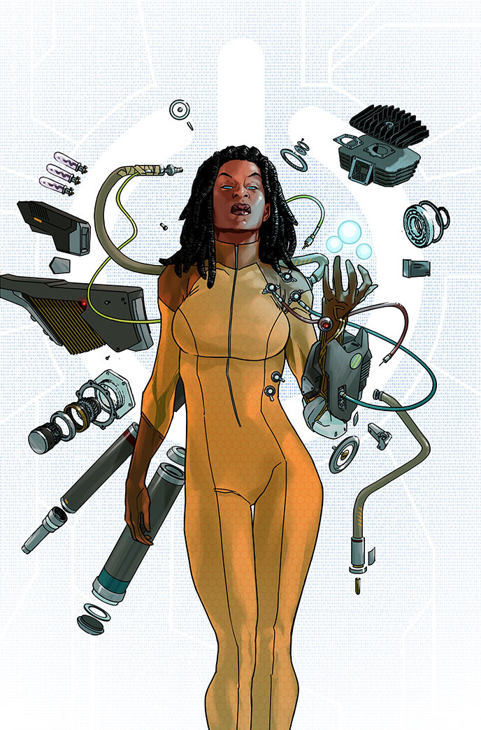Variant Cover featuring Livewire. Issue/title unknown.