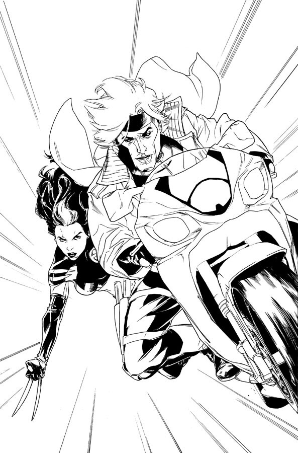 Inked original art for X-23 issue 5 (sold)