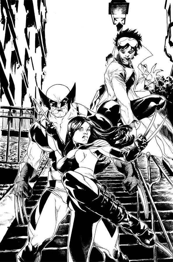 Inked original art for X-23 issue 11 (sold)