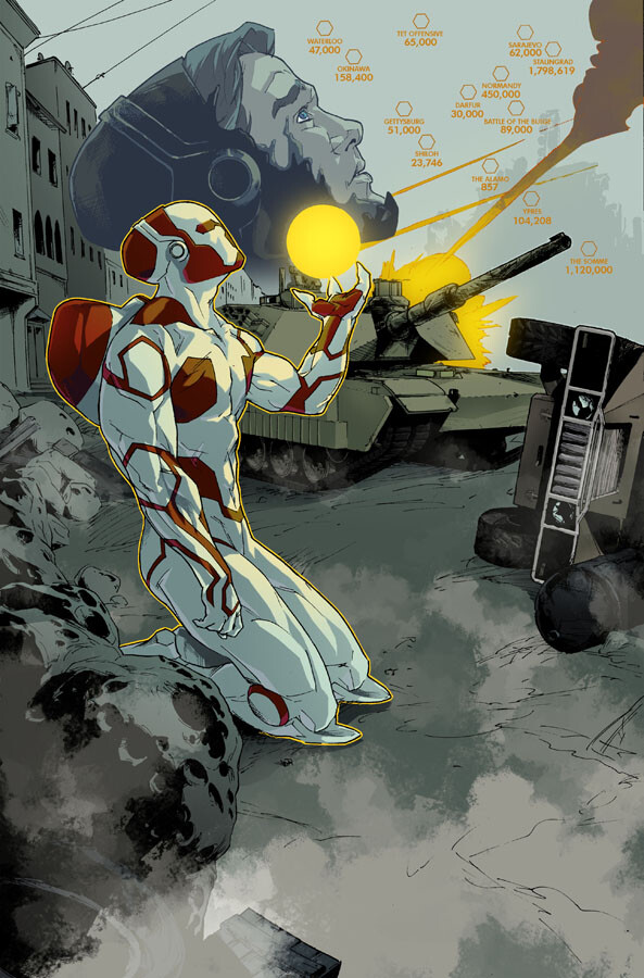 Cover art for Soldier ZERO issue 8 published by BOOM!