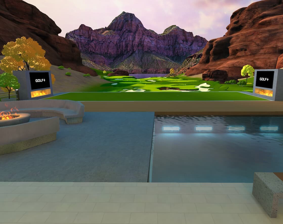 Screenshot from the actual Golf+ VR game on Metaquest