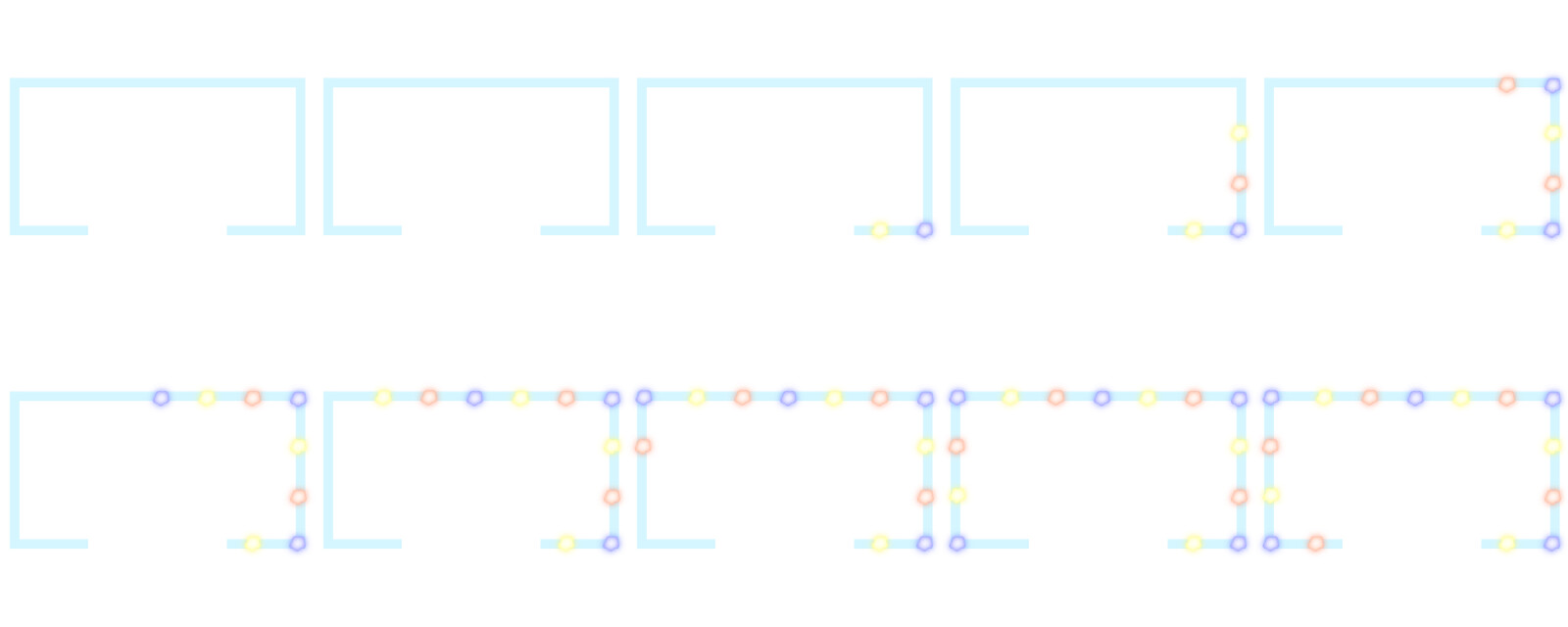 Production: Example of a sprite sheet that was created as a "spectator" frame for when the streamer loses but must still play in the game. I used Procreate to draw and Photoshop to create the sprite sheet. 