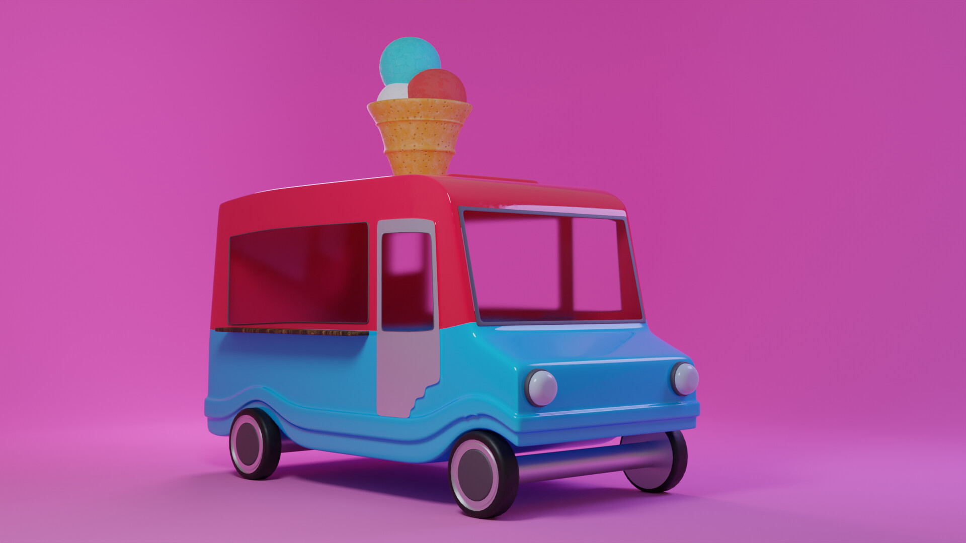ArtStation - Ice cream truck