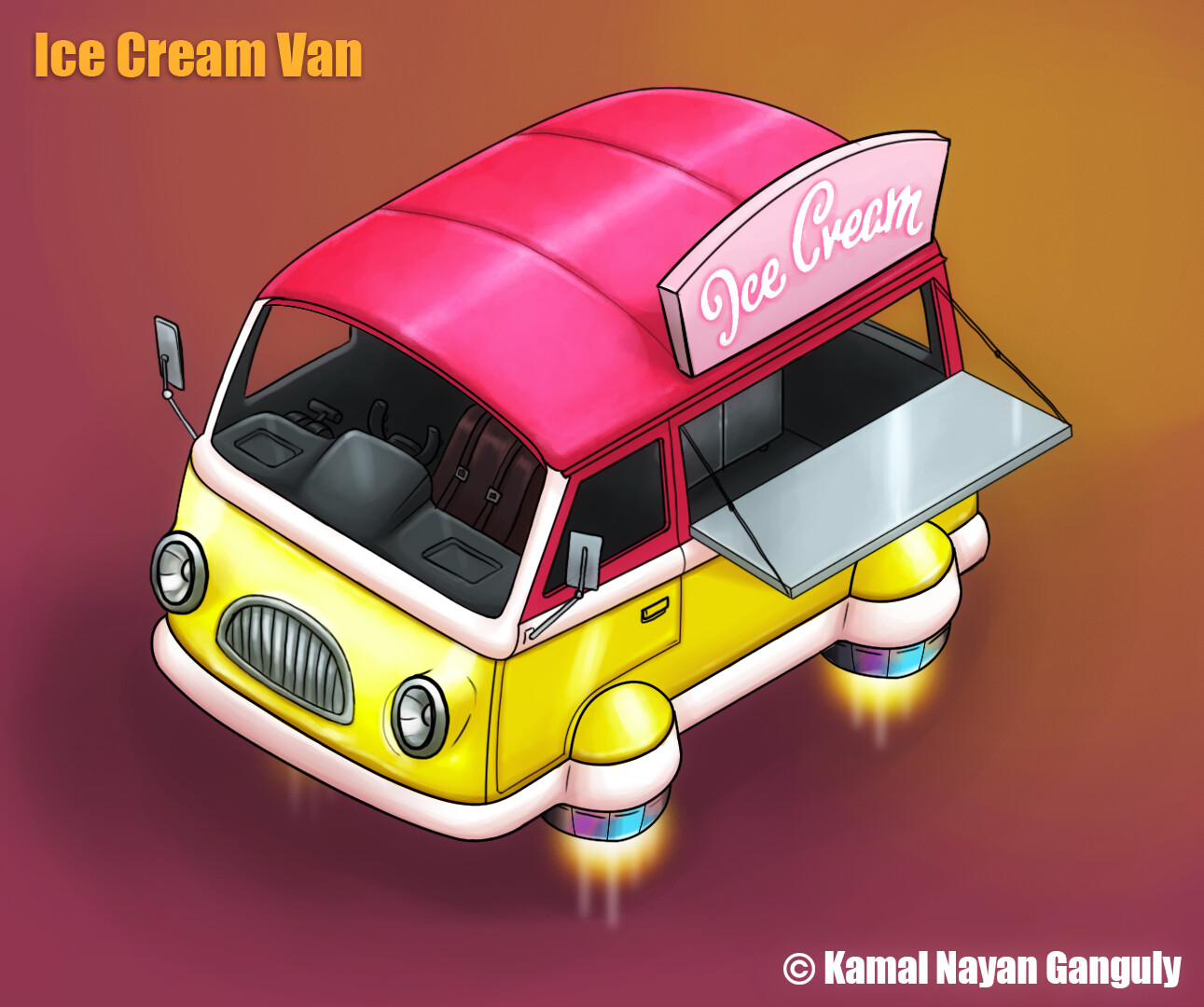ArtStation Ice Cream Van