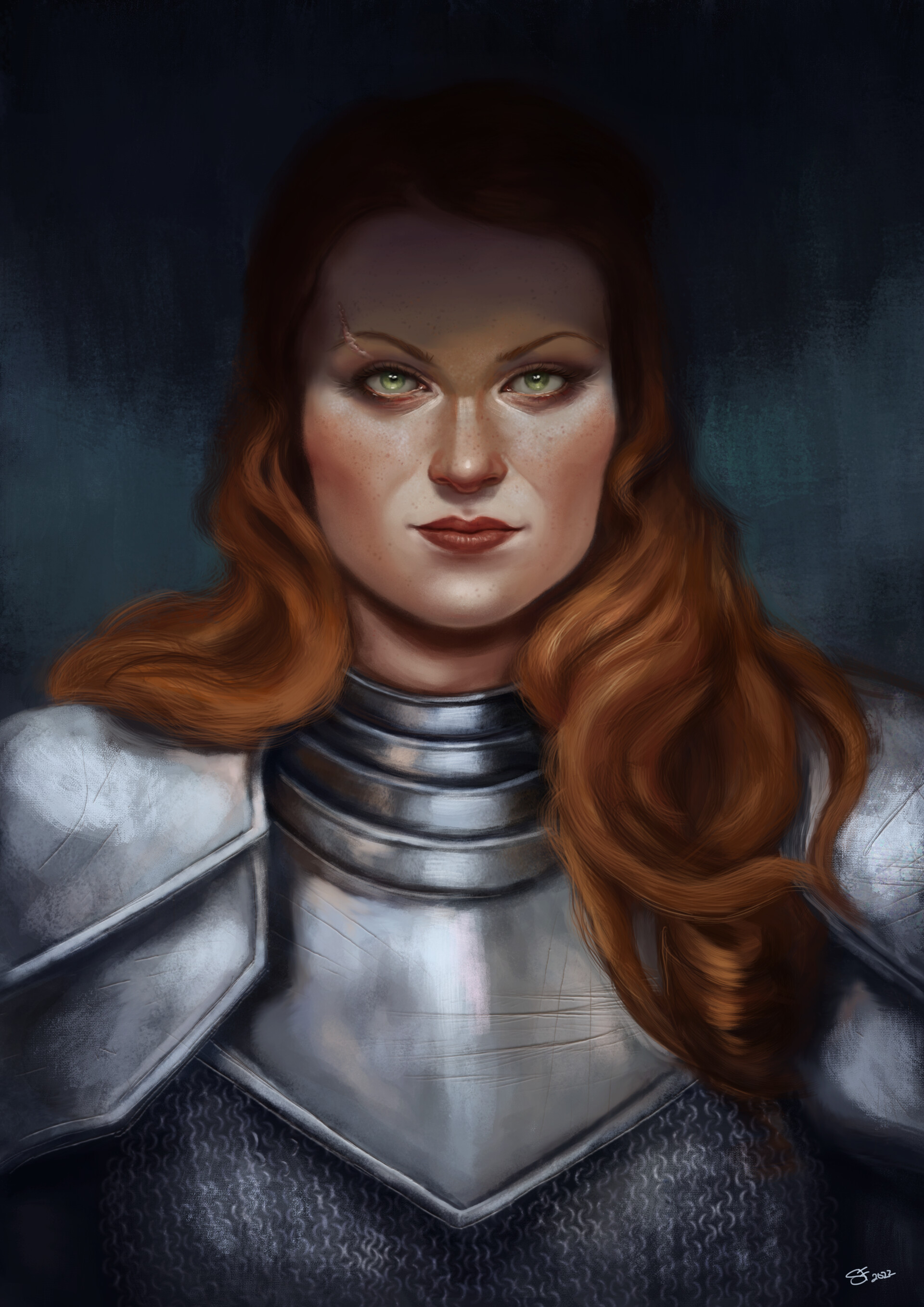 ArtStation Warrior woman portrait