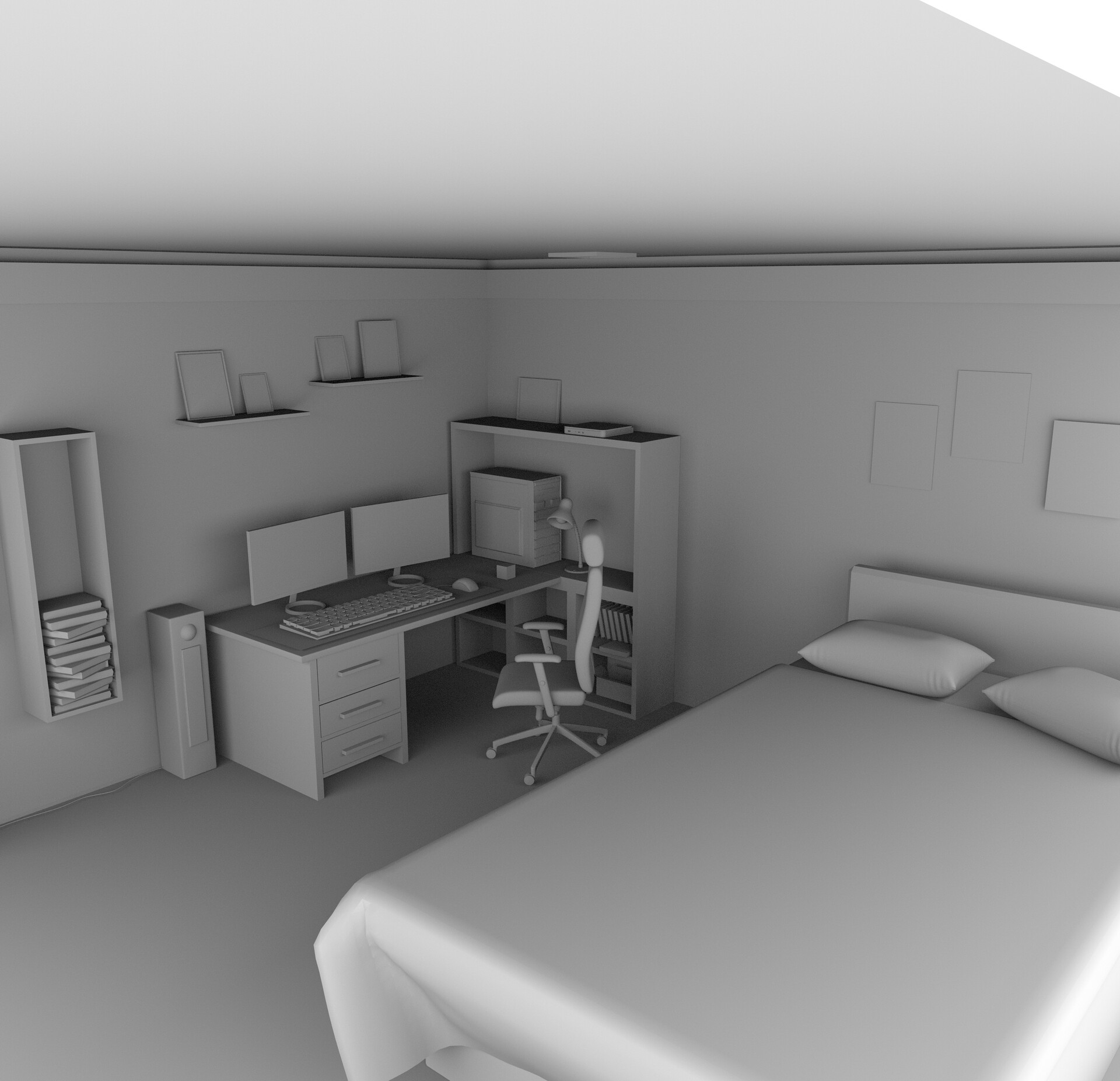 Artstation This Is The 3d Model Of A Gaming Room Interior That I Ve Modeled And Textured In Autodesk Maya Think My Lighting Has Improved This Time Compared To My Previous Post