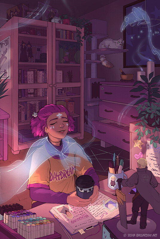 ArtStation - Daydreaming (Art for Clip Studio Paint 31st contest)