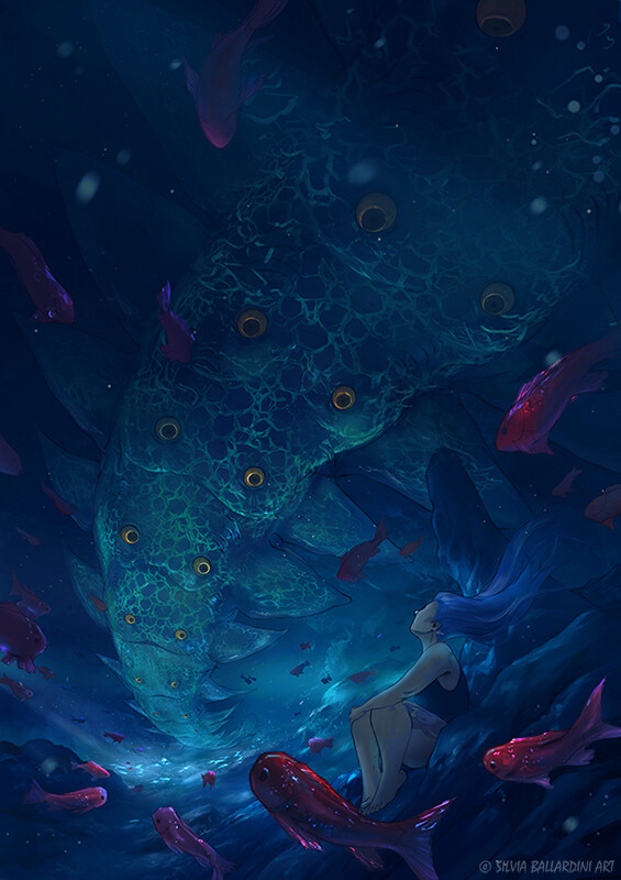 Underwater Anime | Anime scenery, Underwater wallpaper, Anime artwork