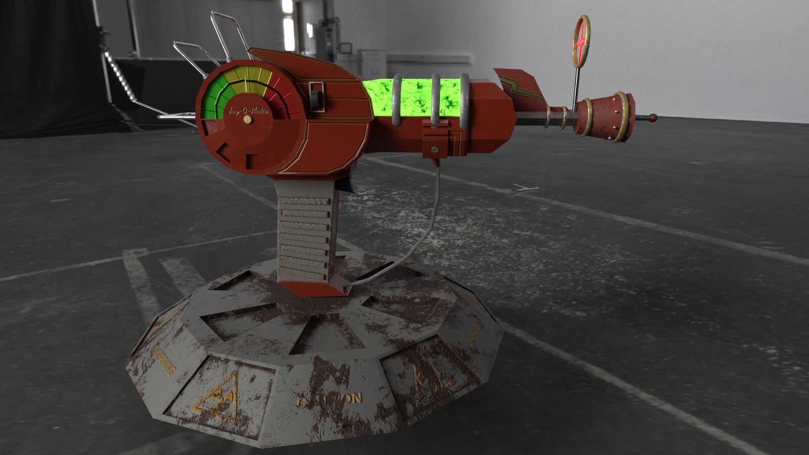 Low Poly Raygun in Substance Painter