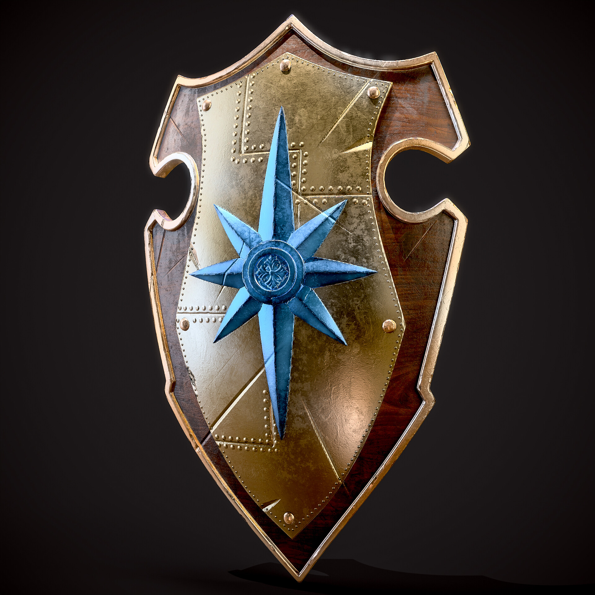 ArtStation 30 Shield Base Mesh Vol02 (Game Ready) Showcase 02