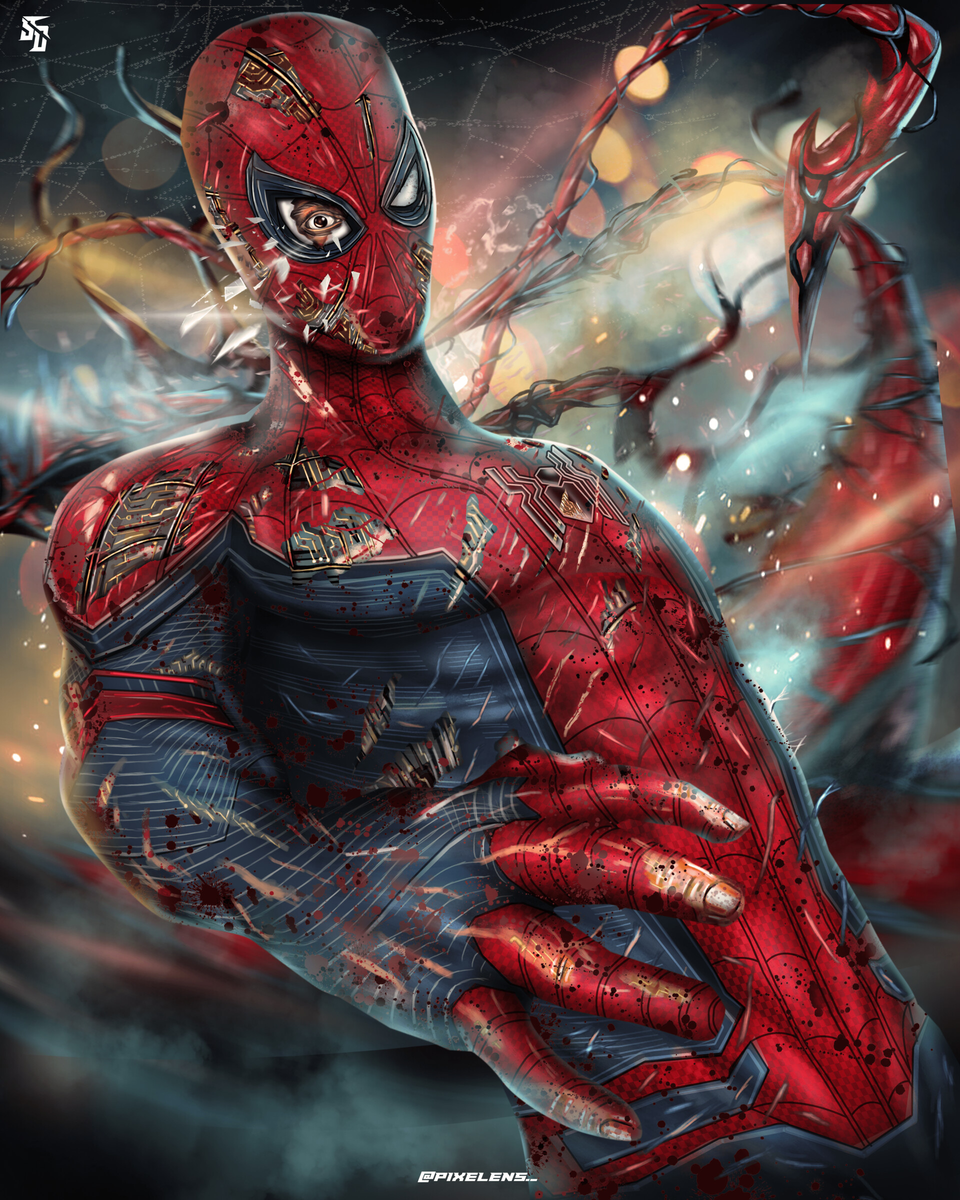 ArtStation - Spiderman Battle Damaged Suit