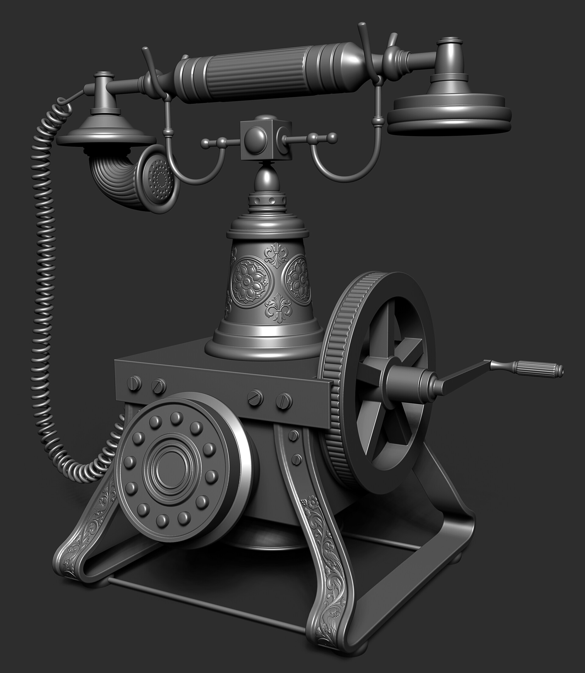 ArtStation Old Antique Telephone