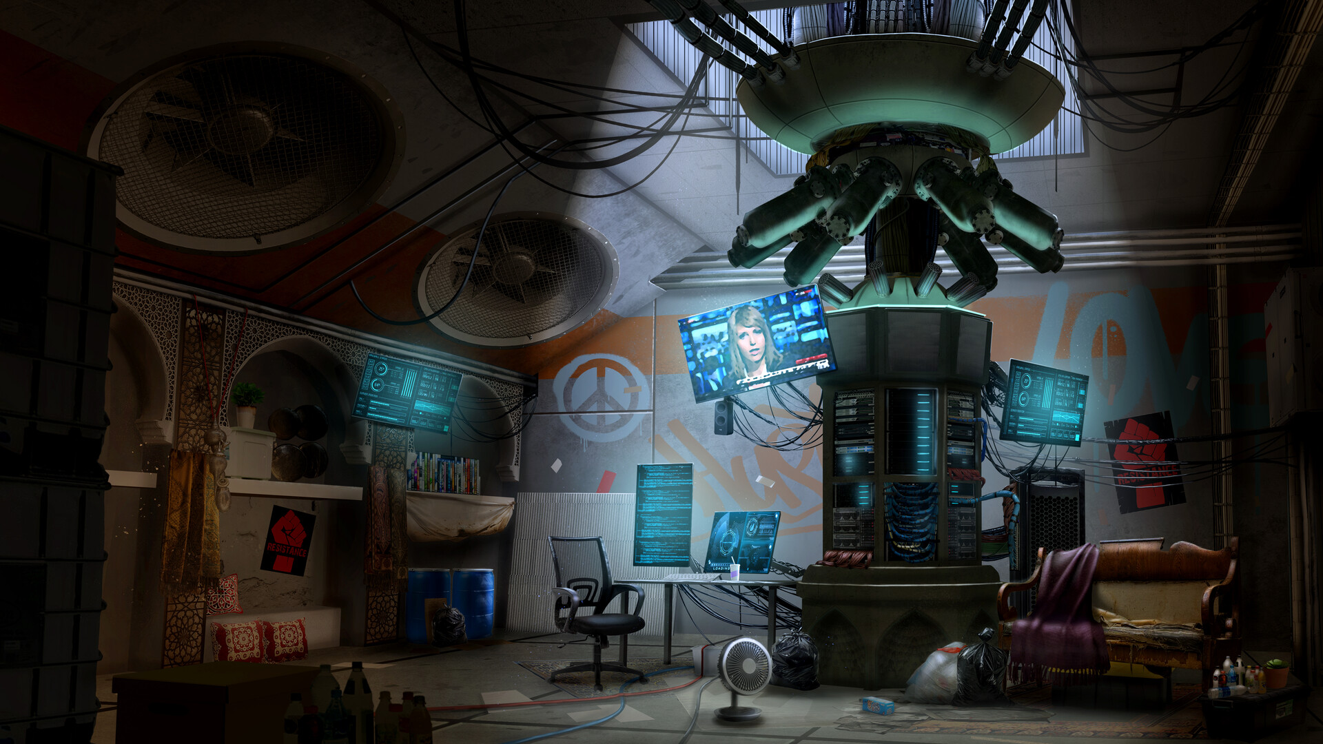 ArtStation Resistance Hideout