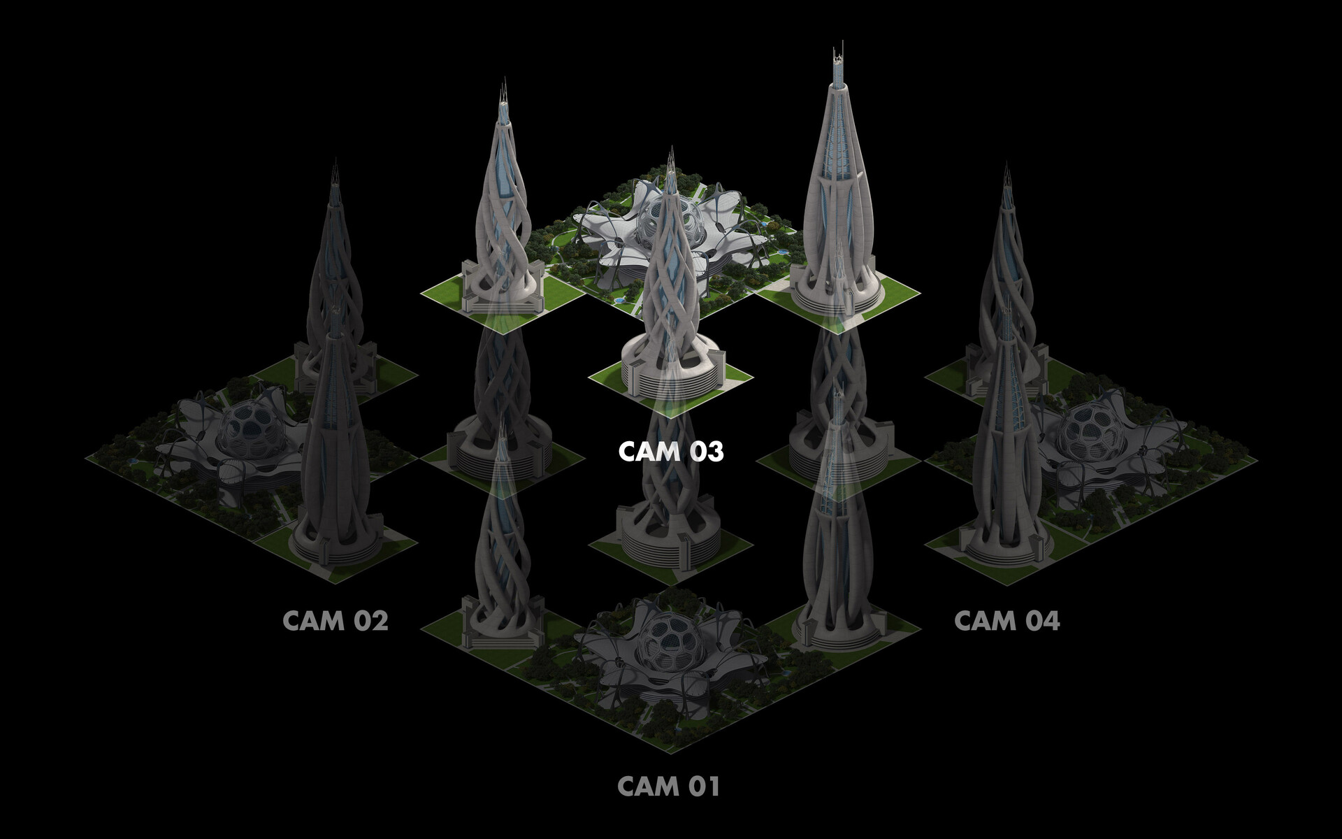 3000ad - Tiled Architecture – 2:1 Dimetric Projection