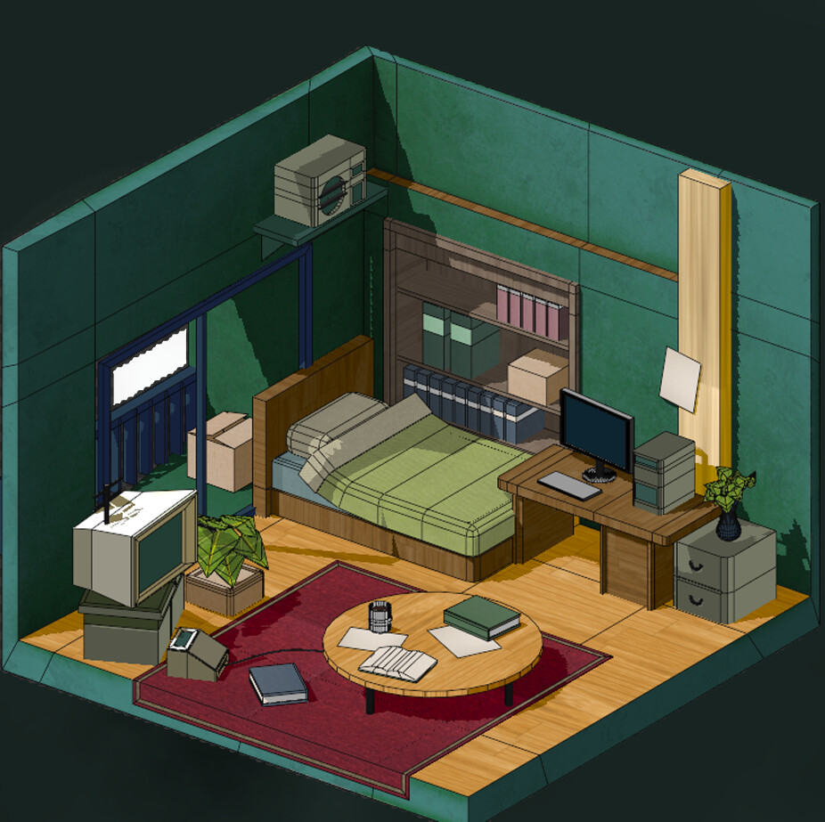 Artstation Pixel Art 3d