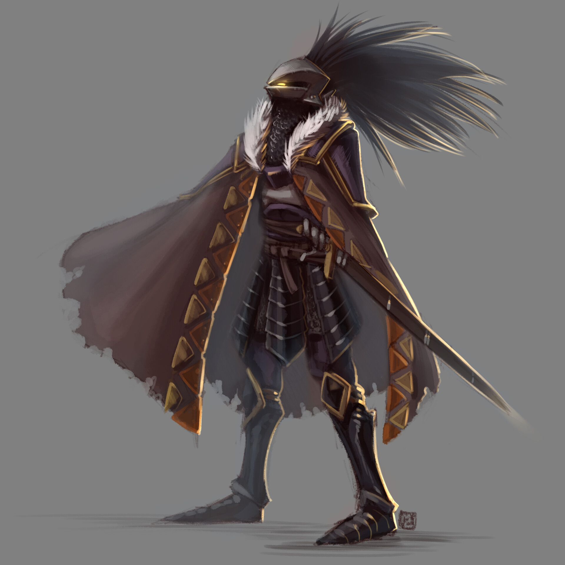 ArtStation Dark Matter Swordsman Dark Souls