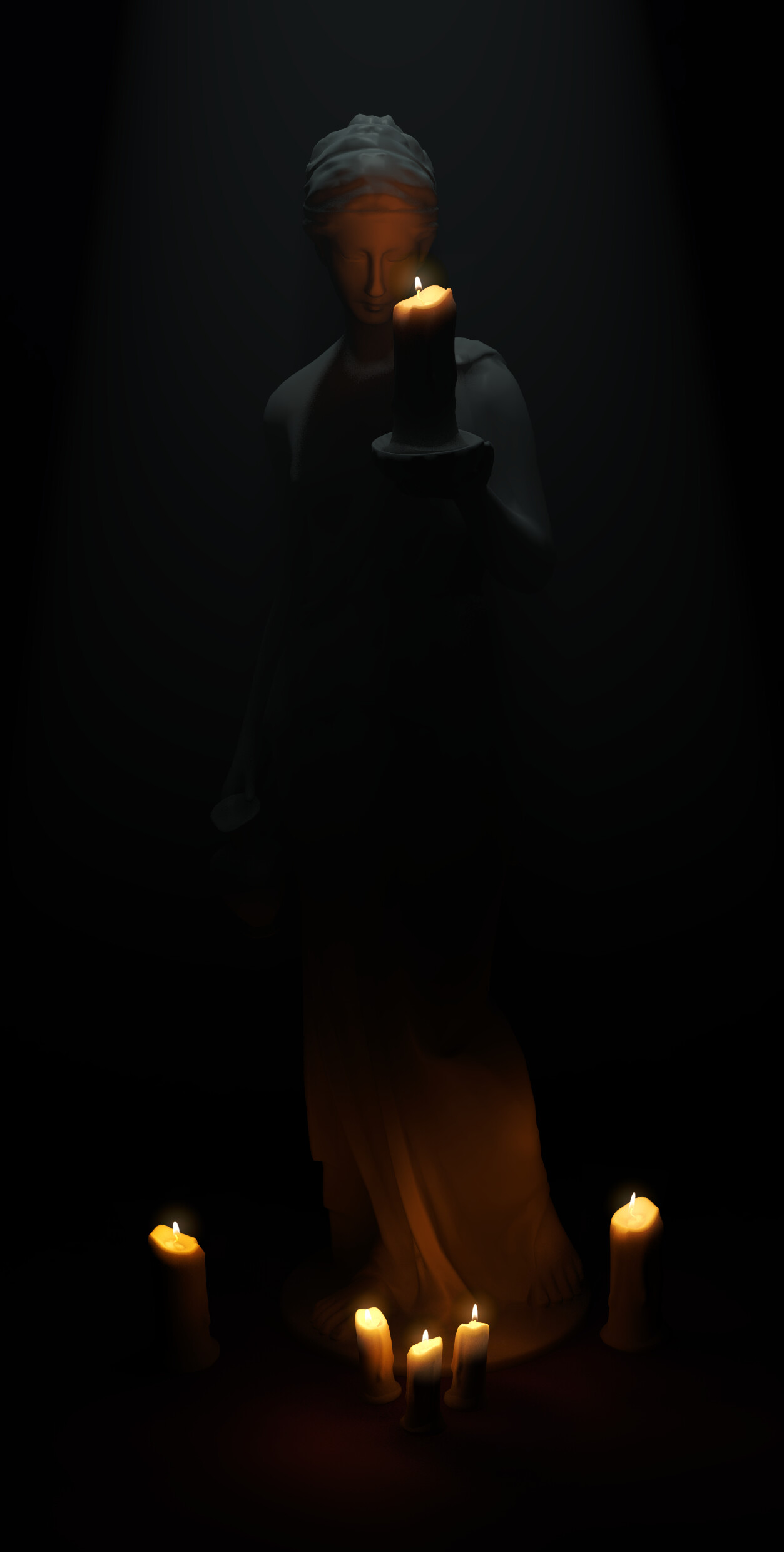 ArtStation Statue Lighting Project