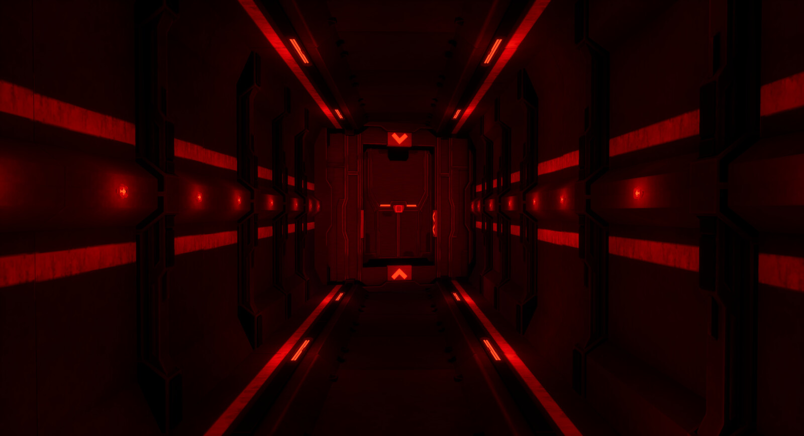 Corridors are made up of modular assets for a quick and optimized workflow