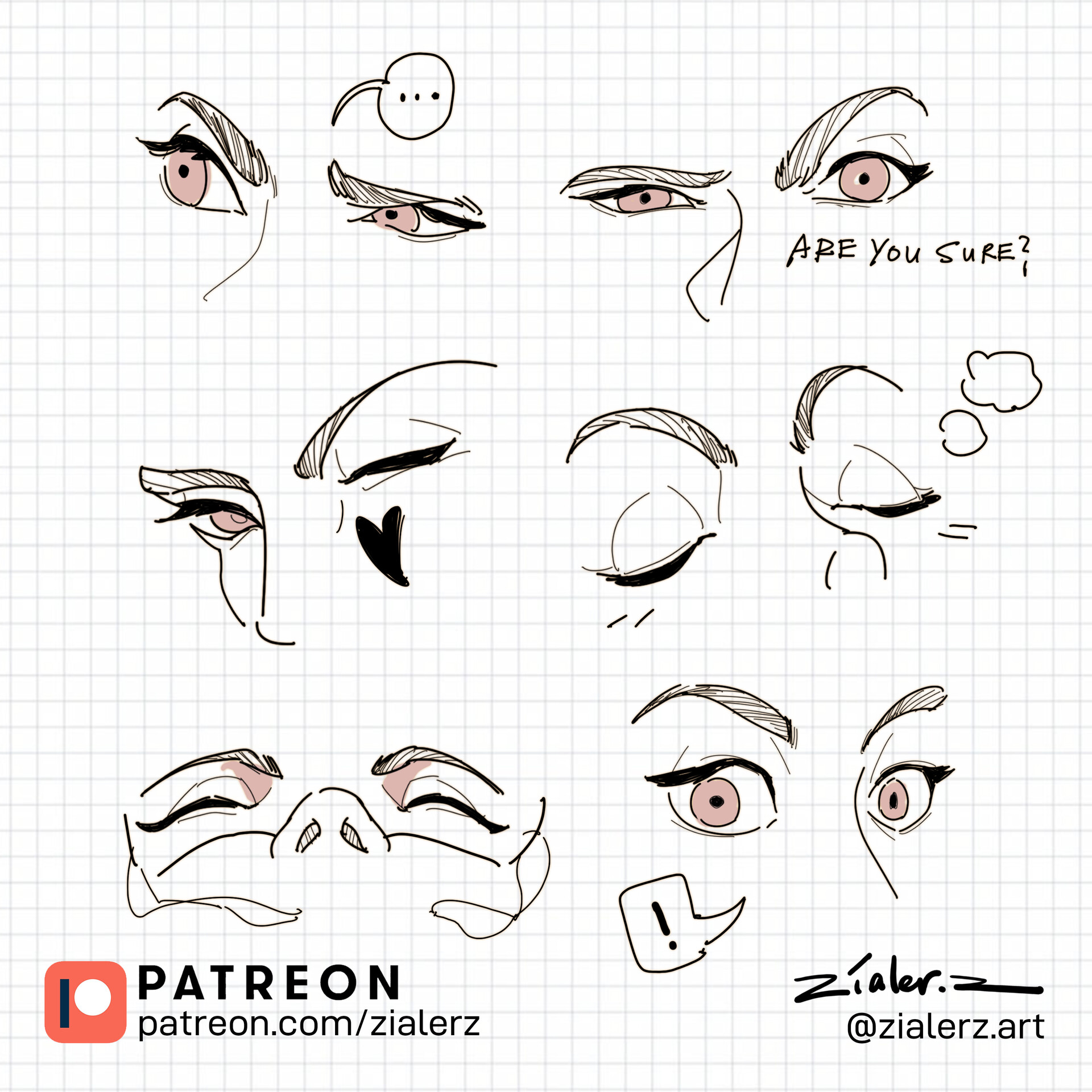 ARTIONE How To Draw Anime Eyes Stock Illustration - Illustration